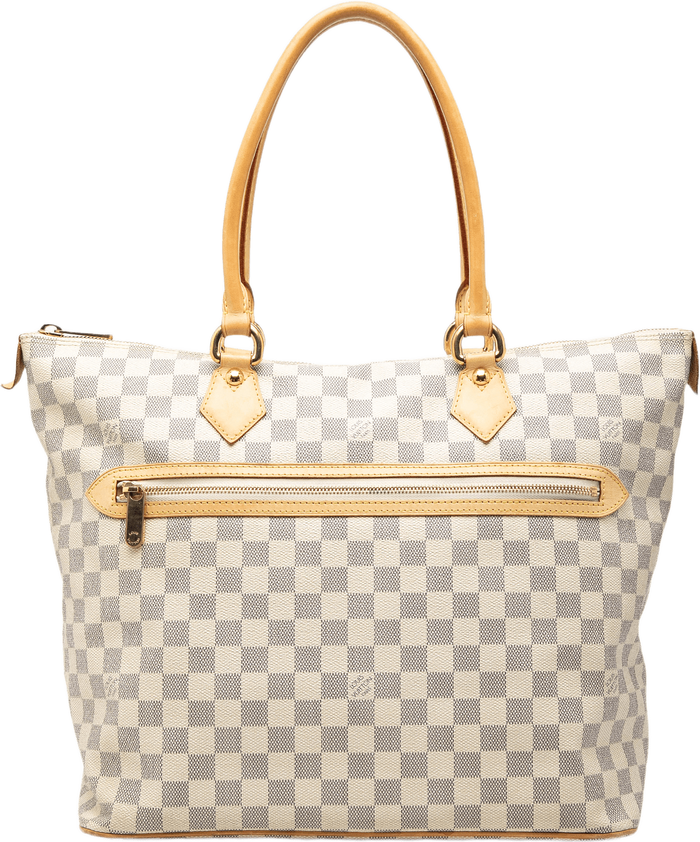 Louis Vuitton Damier Azur Saleya Gm, från Luxclusif, i färgen vit.