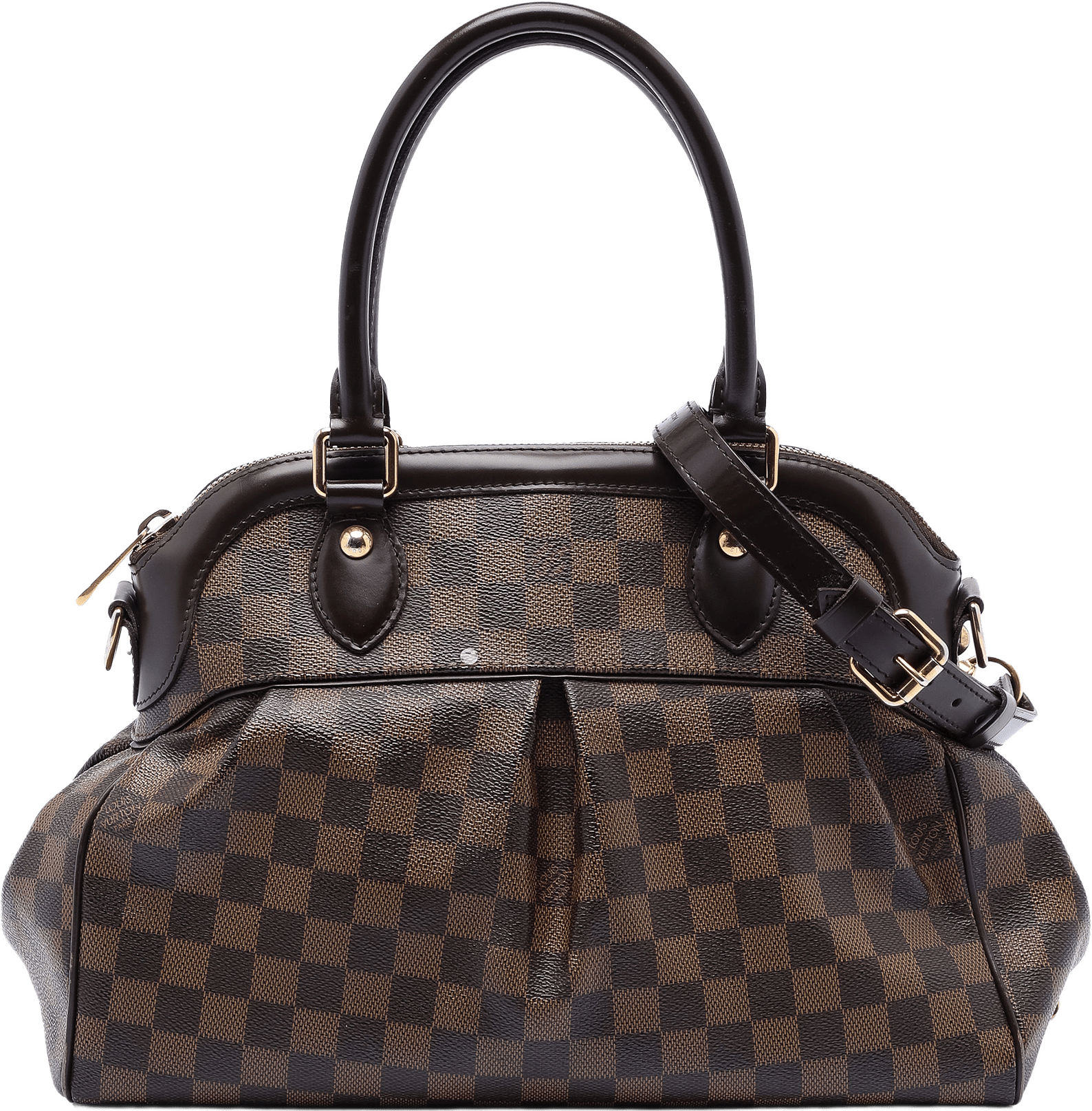 Louis Vuitton Damier Ebene Trevi Pm, från Luxclusif, i färgen brown.