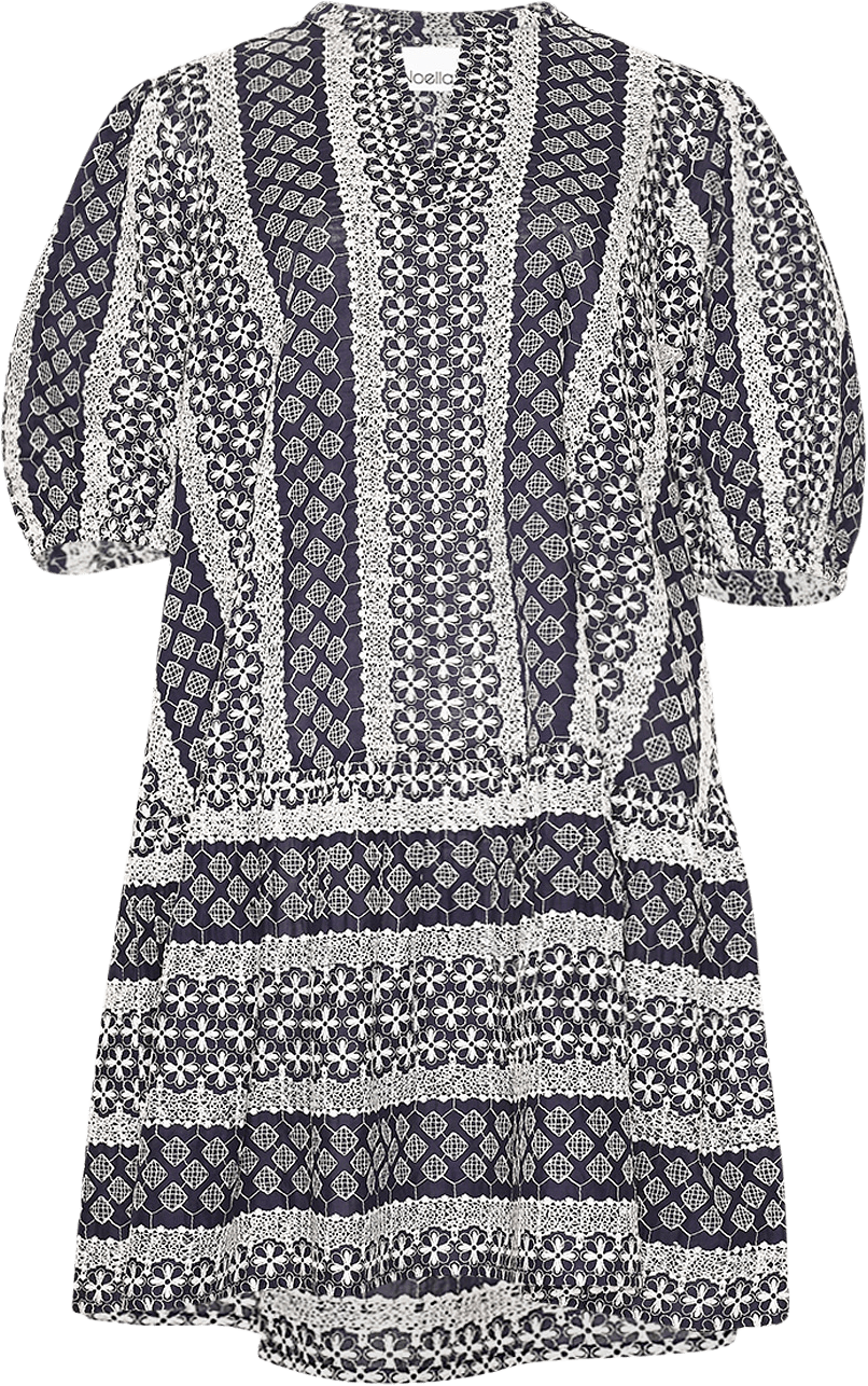 Lillianna Dress - Navy Sugar Combo