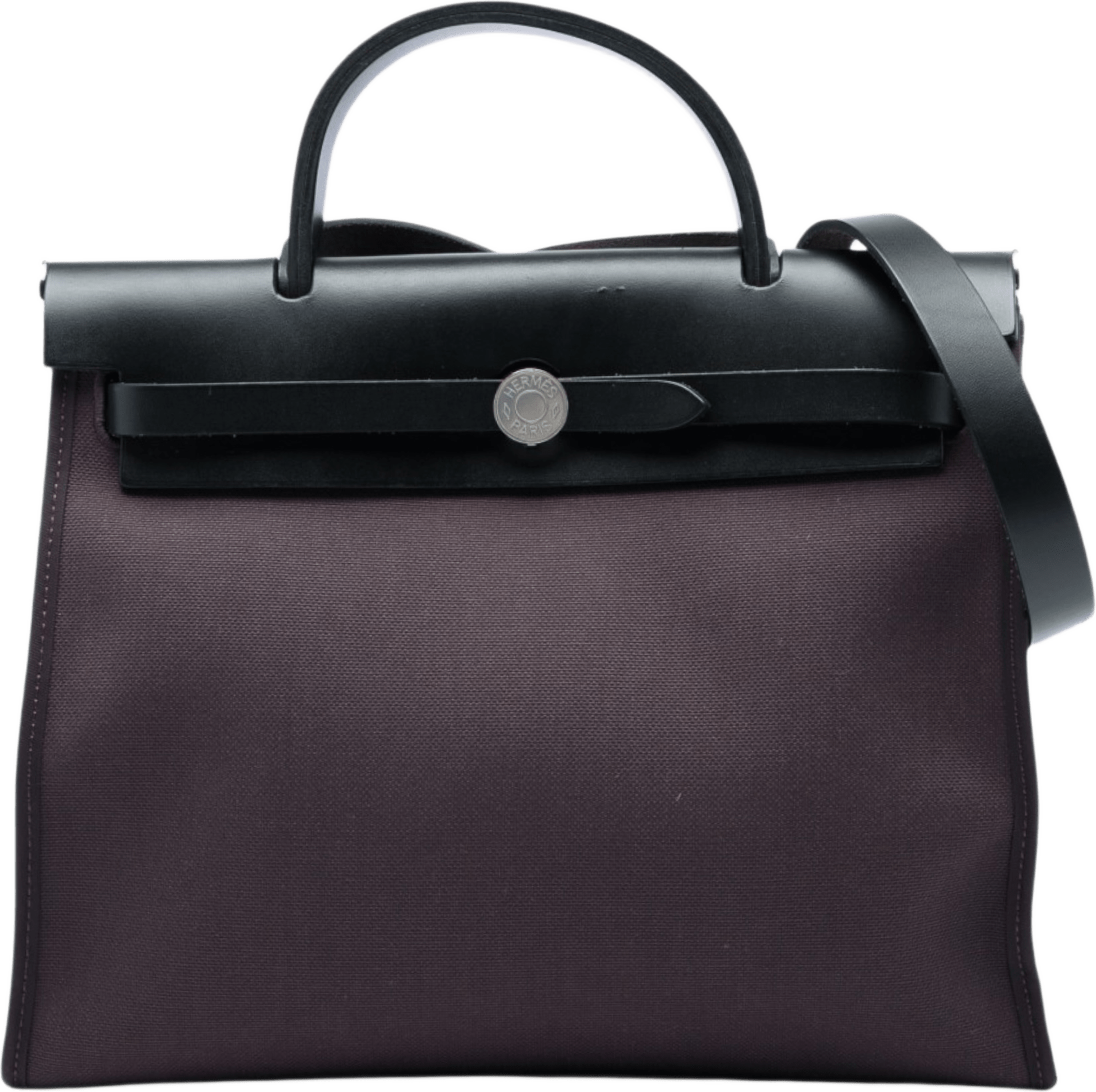 Hermès Toile Herbag Zip 31, från Luxclusif, i färgen purpur.