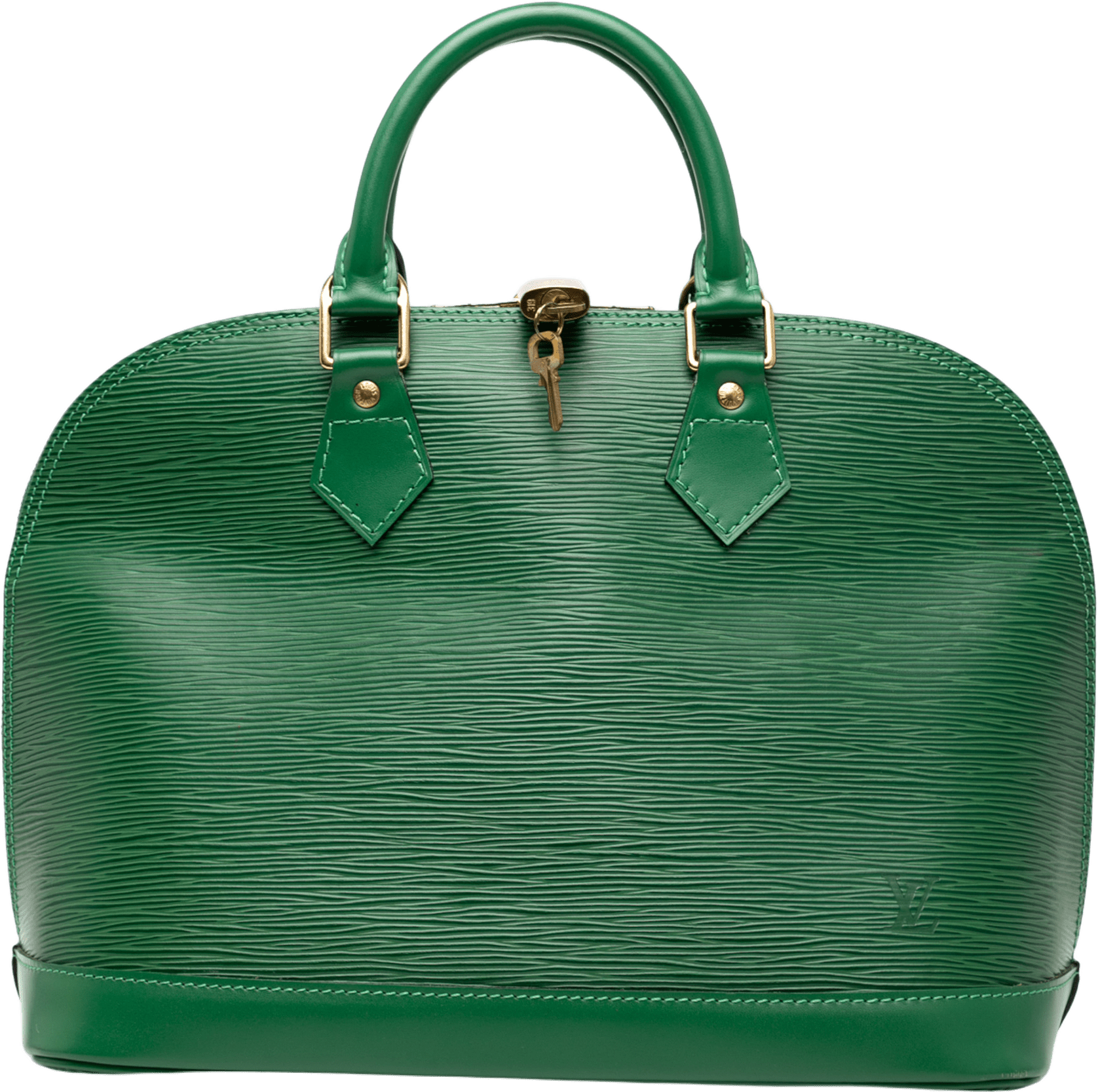 Louis Vuitton Epi Alma Pm, från Luxclusif, i färgen green.