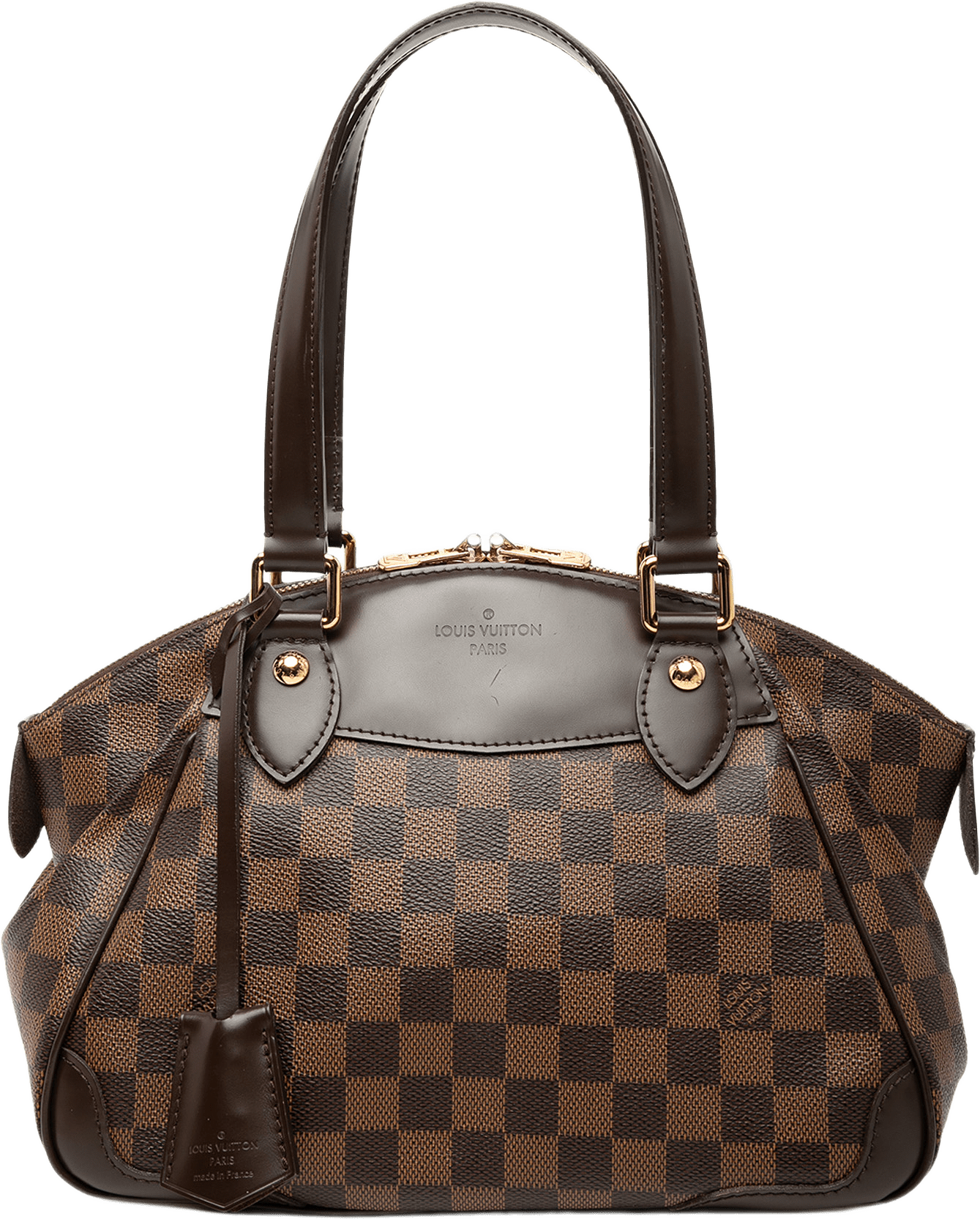 Louis Vuitton Damier Ebene Verona Pm, från Luxclusif, i färgen brun.