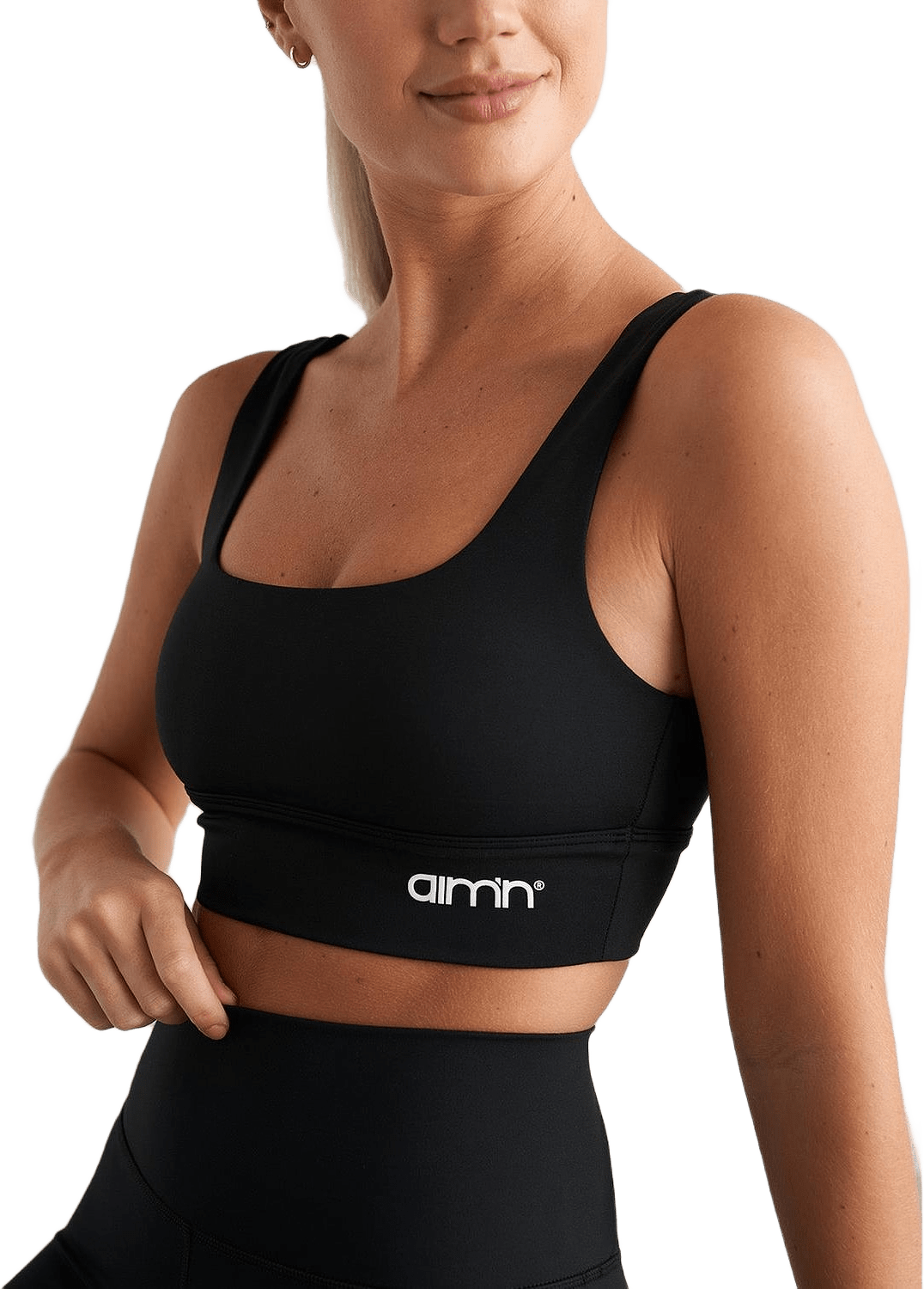 Core Bra, från aim'n, i färgen black.