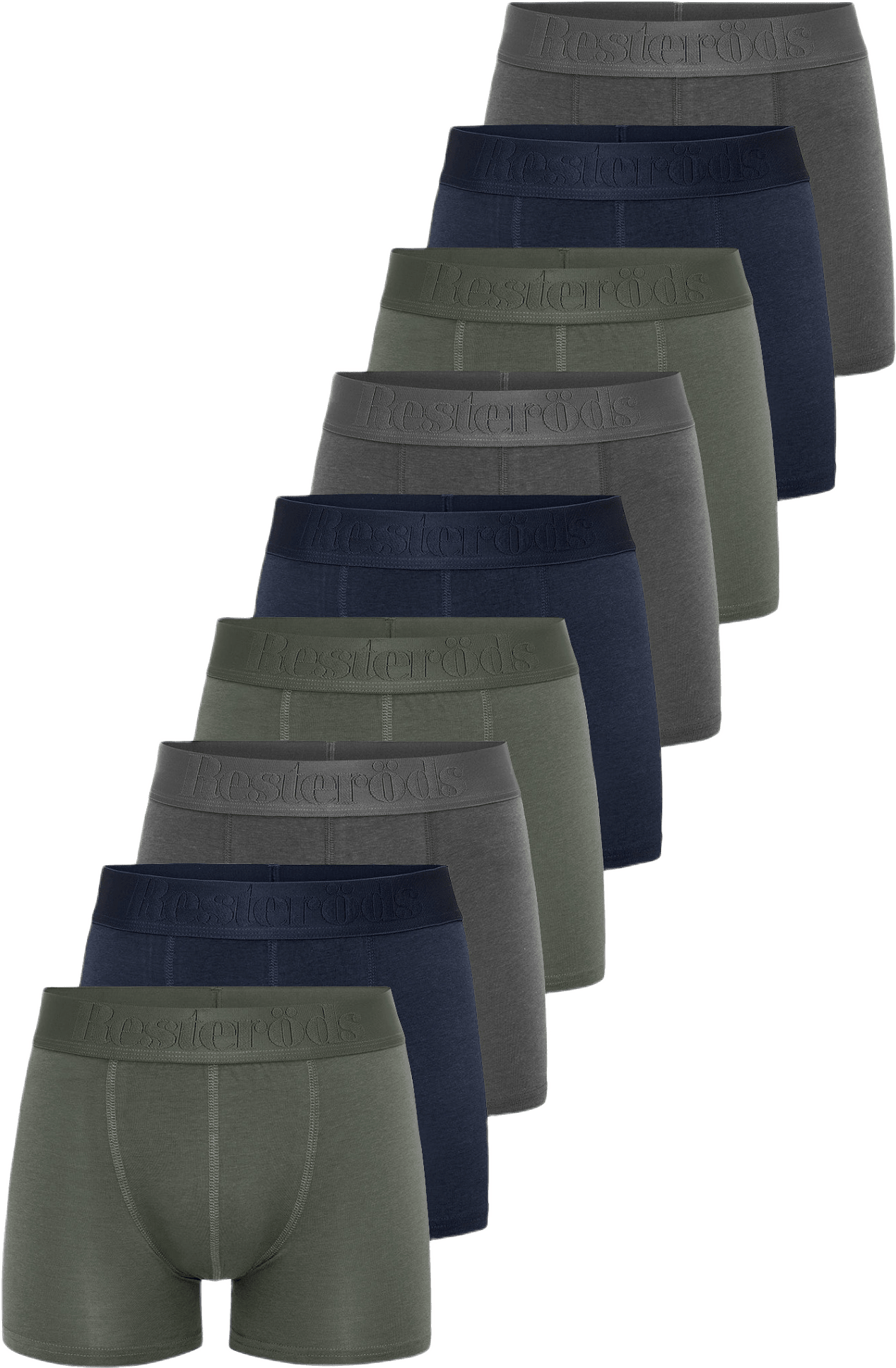 Bambu, Boxer "gunnar", 9-pack, Svart, från Resteröds, i färgen multicolour.