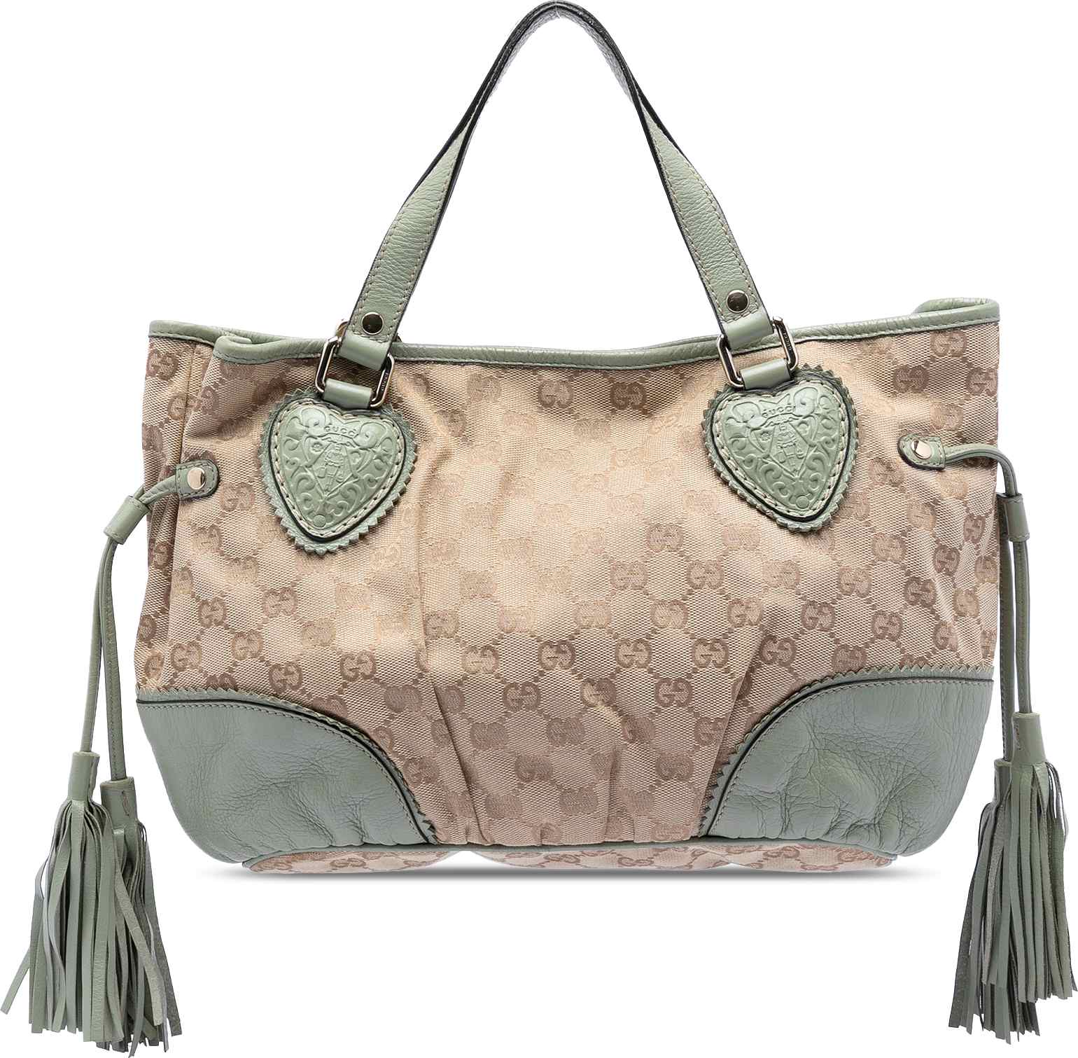 Gucci Small Gg Canvas Tribeca Tote, från Luxclusif, i färgen beige.