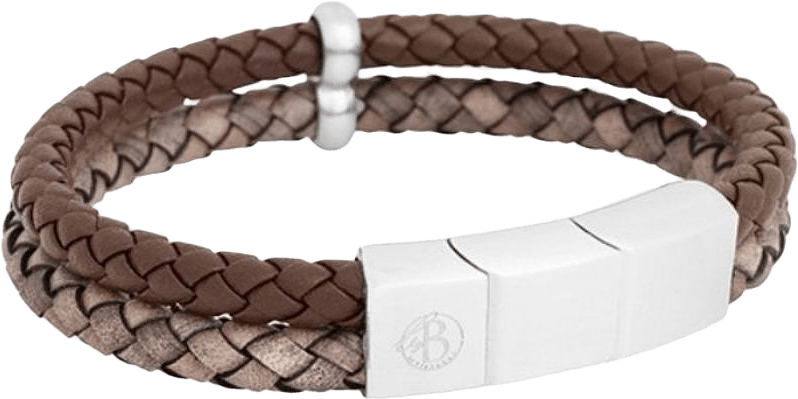 Leith Leather Bracelet Brown, från by BILLGREN, i färgen brun.