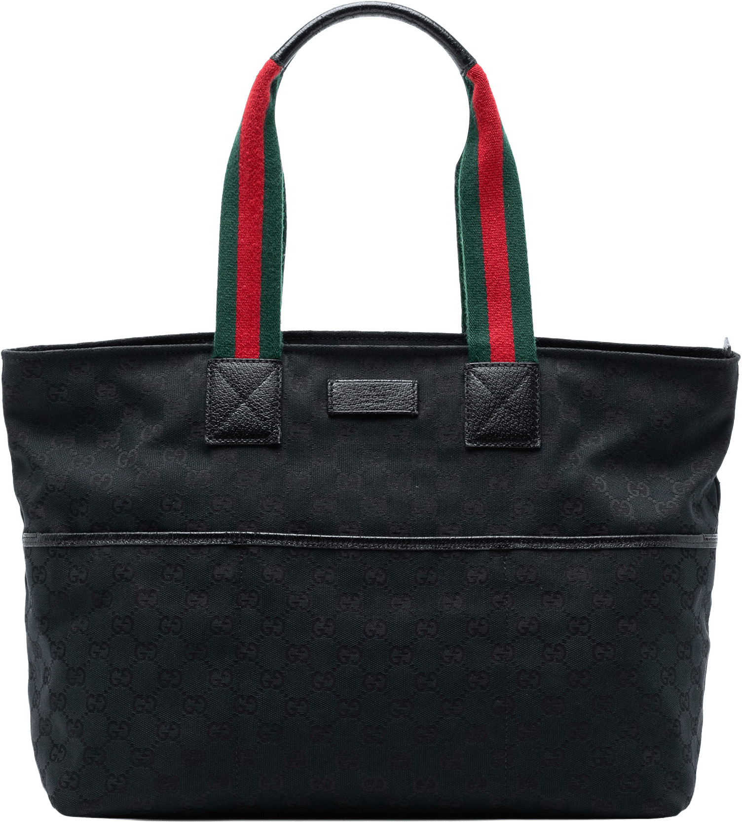 Gucci Gg Canvas Web Tote, från Luxclusif, i färgen black.