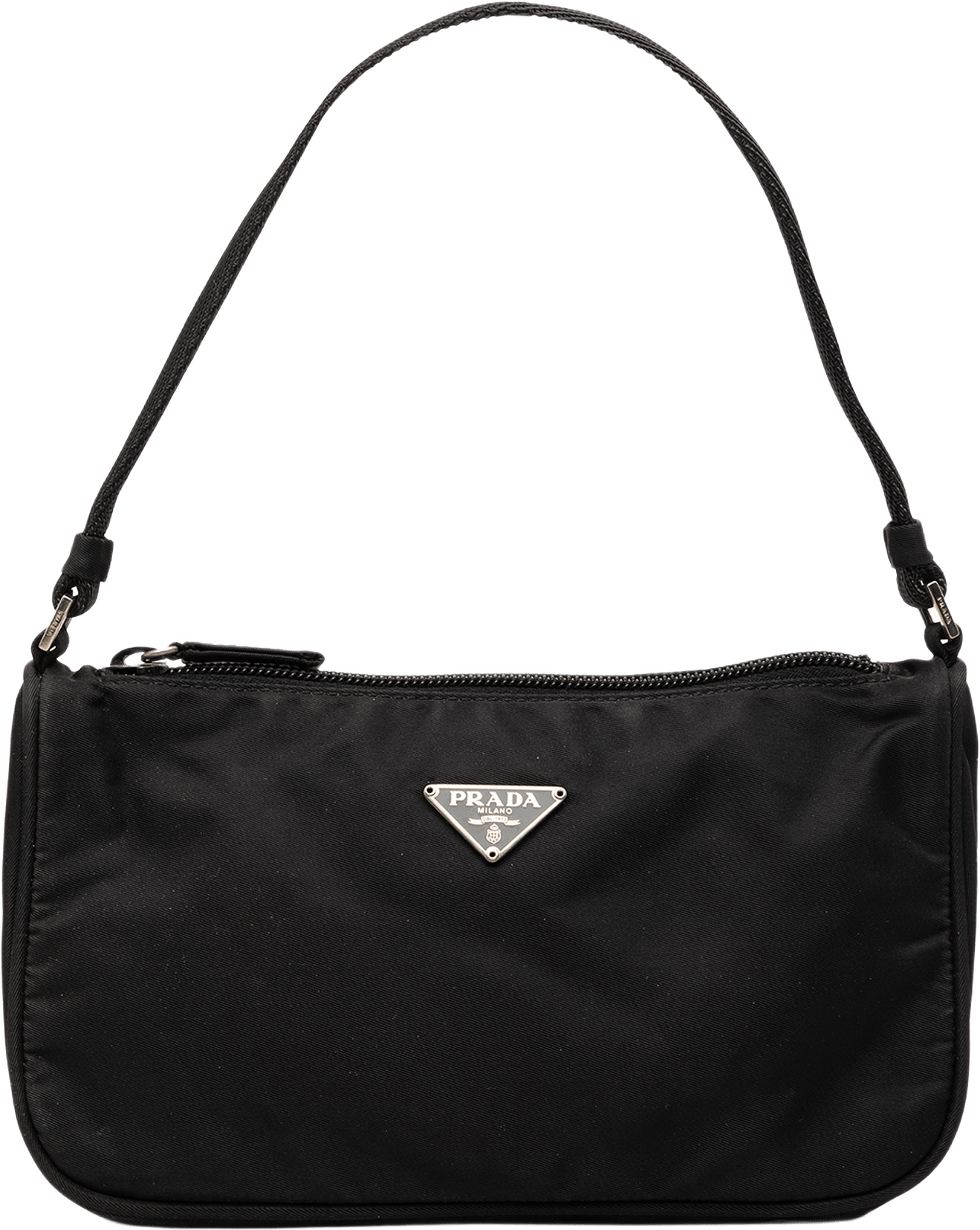 Prada Tessuto Pochette, från Luxclusif, i färgen black.