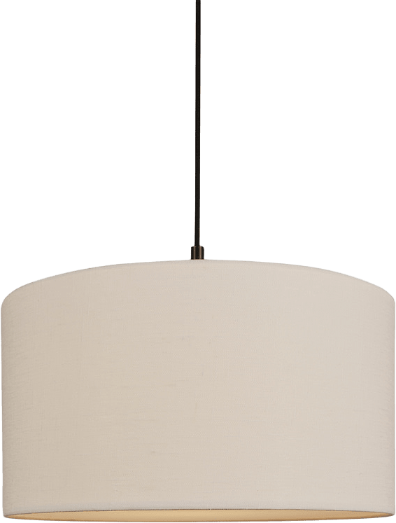 Pendel Soft Ø44, från Belid, i färgen linne vit/metallic bronze.