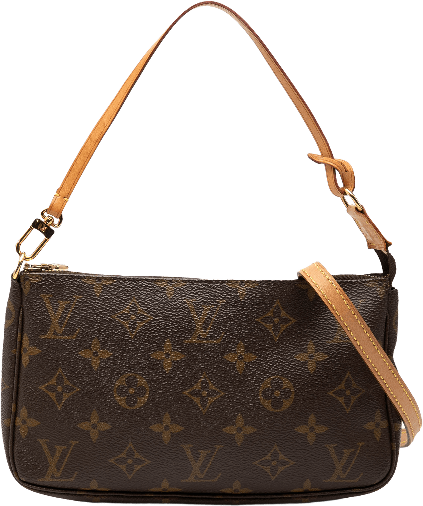 Louis Vuitton Monogram Pochette Accessoires, från Luxclusif, i färgen brown.