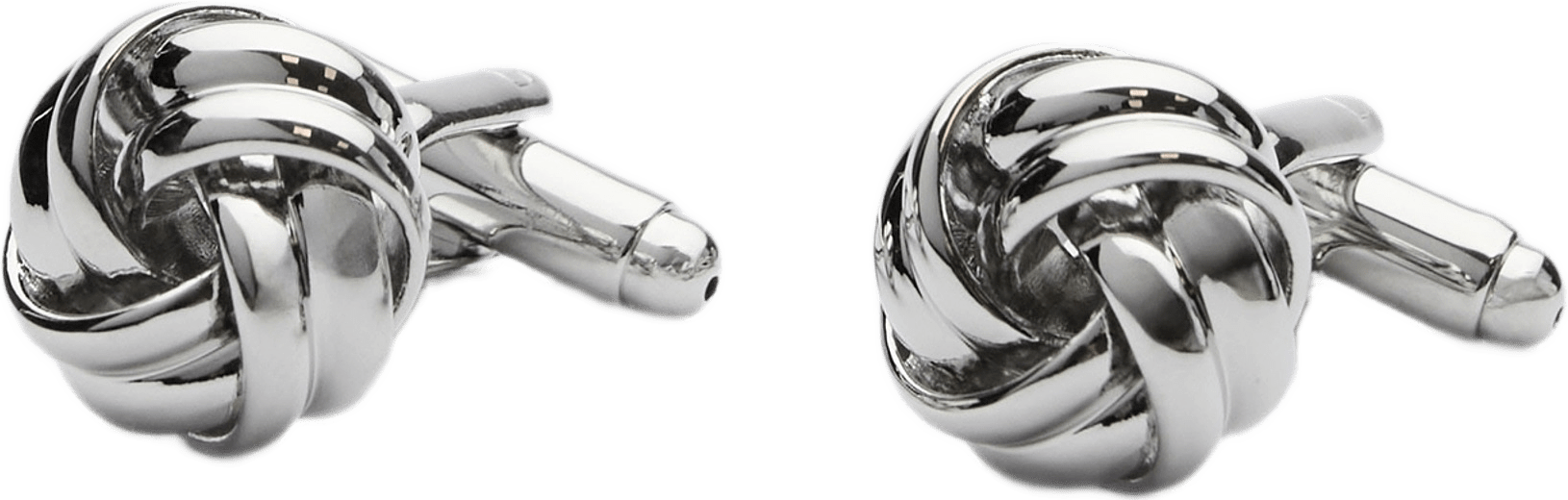 Cufflinks Knot, från John Henric, i färgen silver.