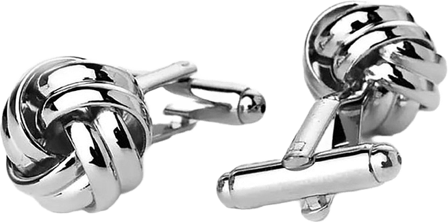 Cufflinks Knot, från John Henric, i färgen silver.