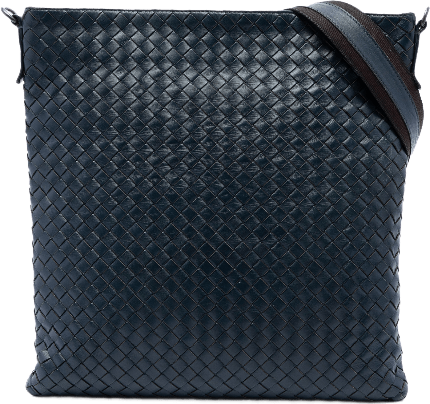 Bottega Veneta Nappa Intrecciato Vn Crossbody, från Luxclusif, i färgen blå.