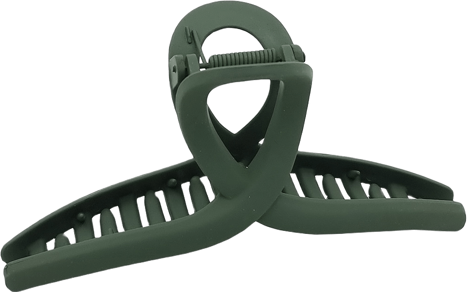 Hårklämma 13cm, från Complement, i färgen dark green.