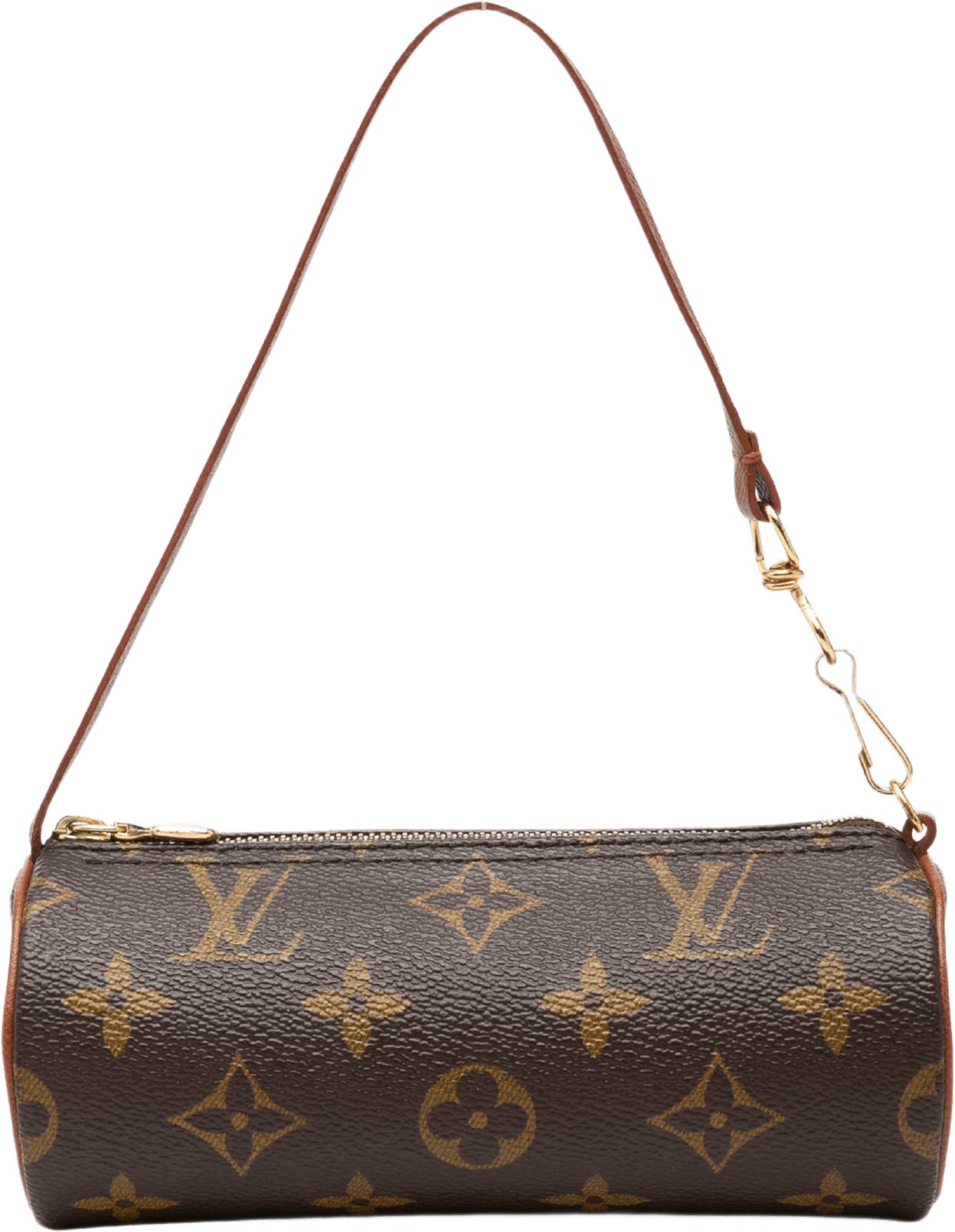 Louis Vuitton Monogram Papillon Pochette, från Luxclusif, i färgen brun.