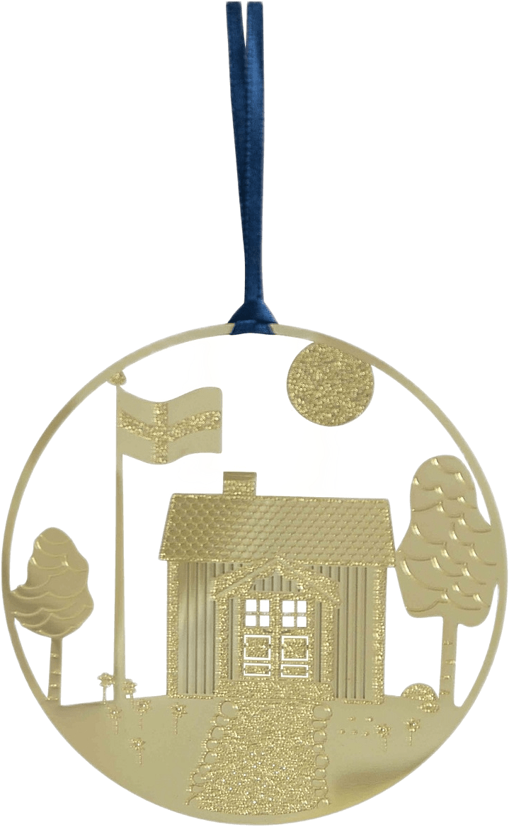 Hngande Dekoration Swedish Idyll, från Pluto Design, i färgen guld.