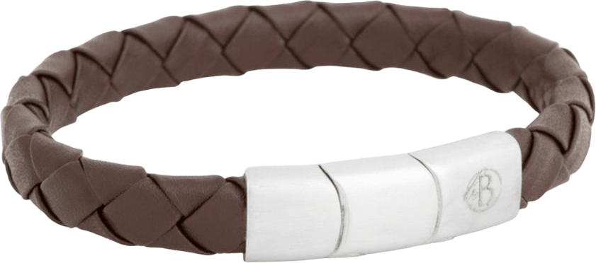 Leonard Leather Bracelet Brown, från by BILLGREN, i färgen brun.