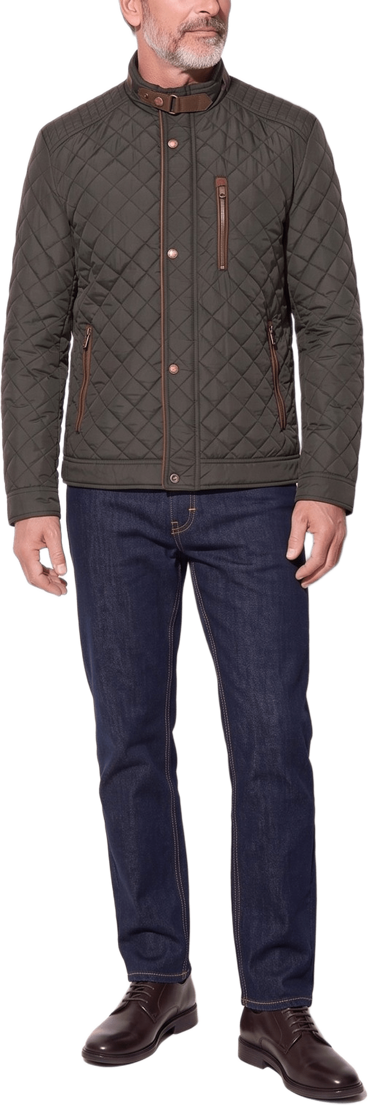 Harris Jacket, från Saki, i färgen crocodile.