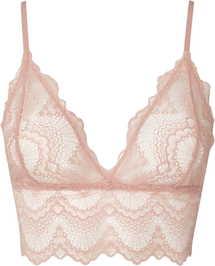 Lace Bralette Top, från Understatement, i färgen nude.
