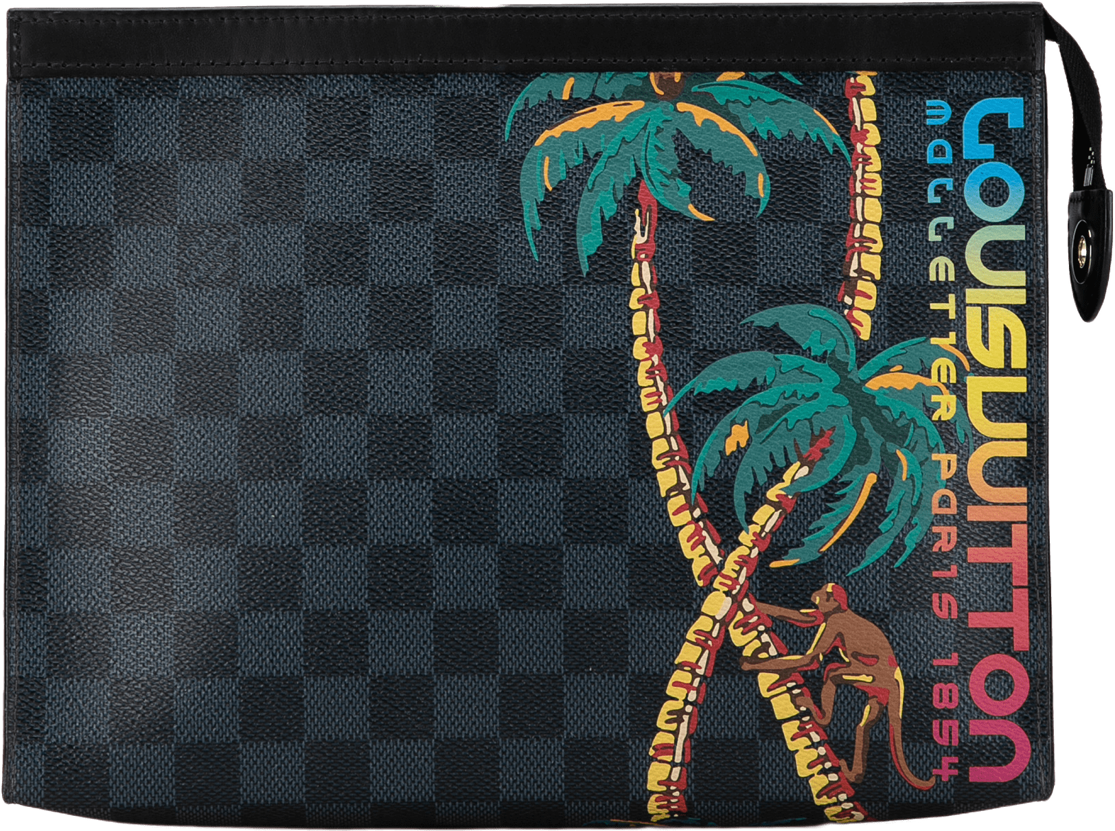 Louis Vuitton Damier Cobalt Jungle Pochette Voyage Mm, från Luxclusif, i färgen black.