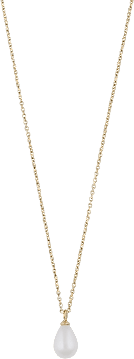 Lucy Drop Pendant Neck 45, från SNÖ of Sweden, i färgen g/white.