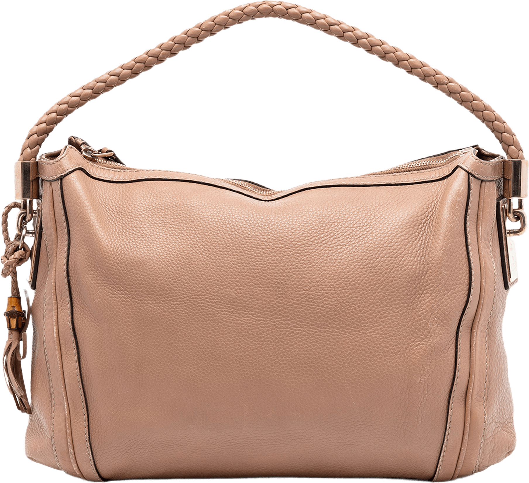 Gucci Medium Pebbled Calfskin Bella Shoulder Bag, från Luxclusif, i färgen brun.