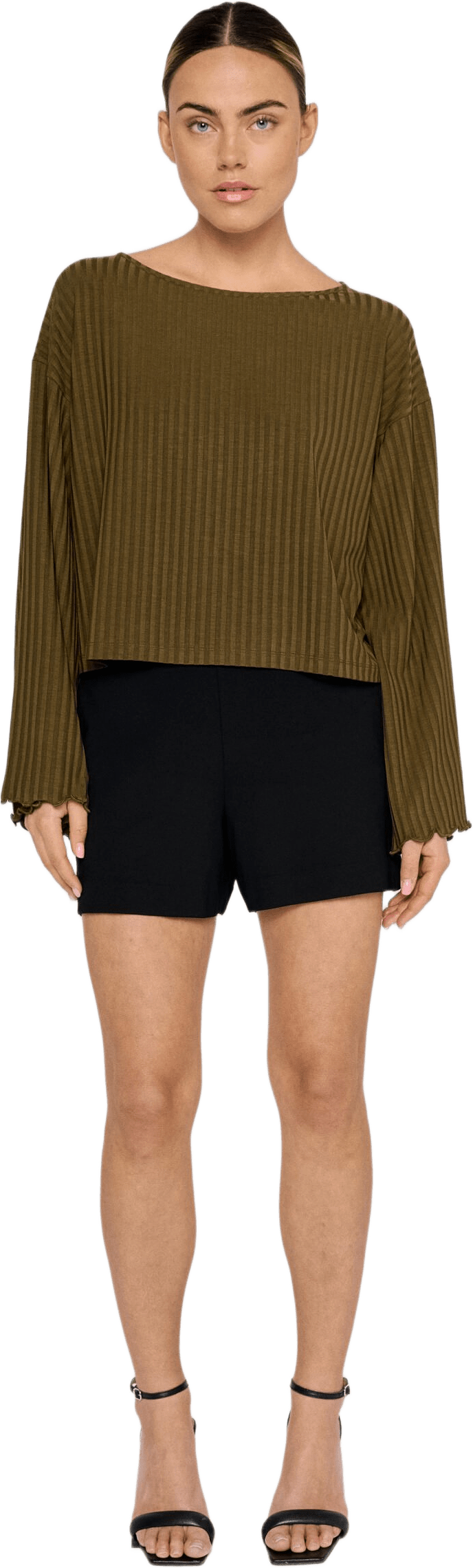 Cossa Top - Khaki, från Residus, i färgen green.