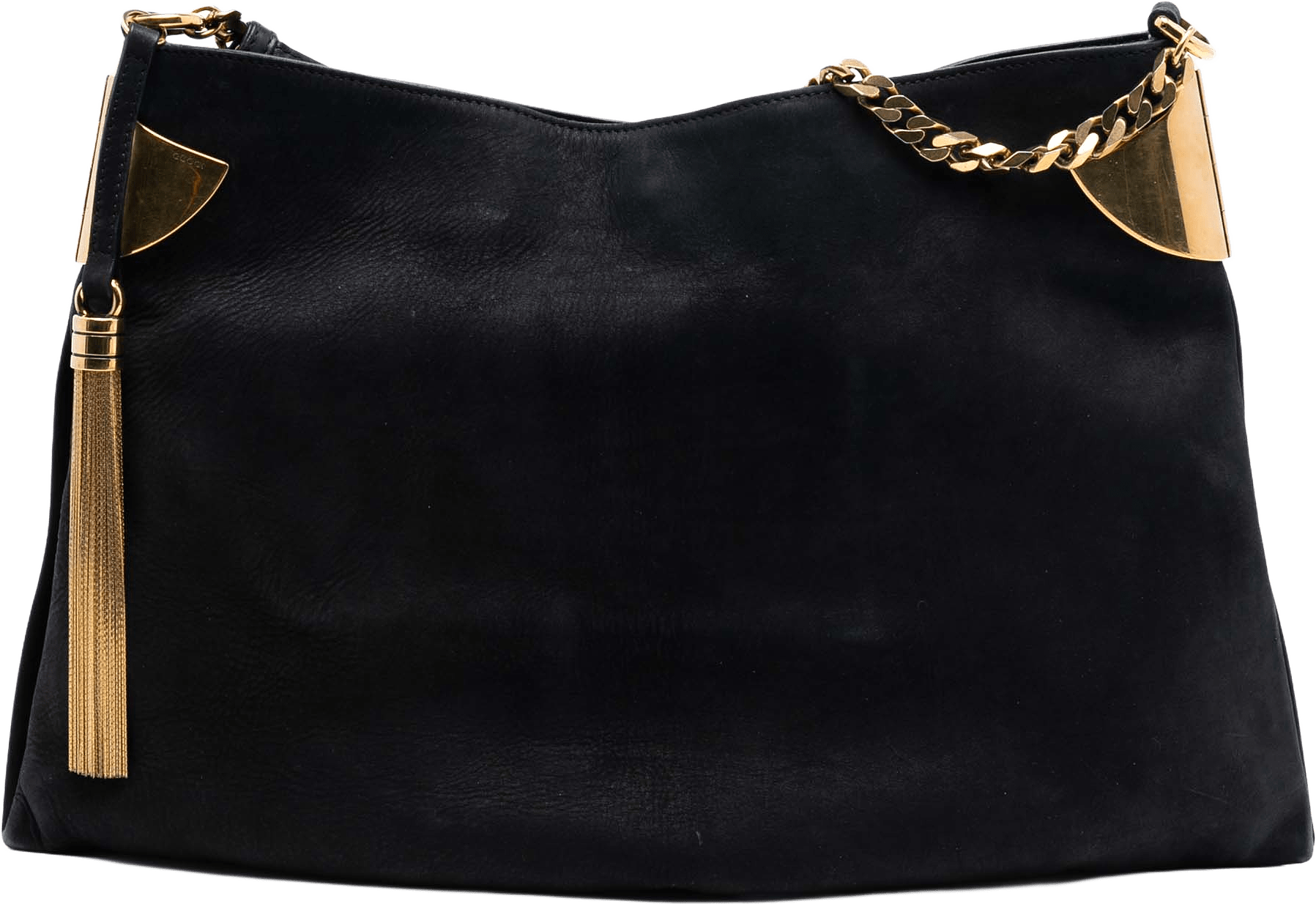 Gucci Medium Nubuck 1970 Shoulder Bag, från Luxclusif, i färgen black.