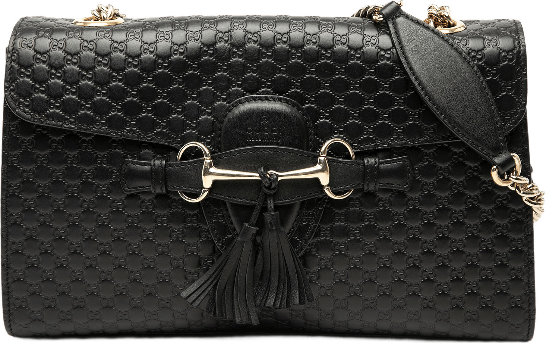 Gucci Medium Microguccissima Emily Shoulder Bag, från Luxclusif, i färgen black.