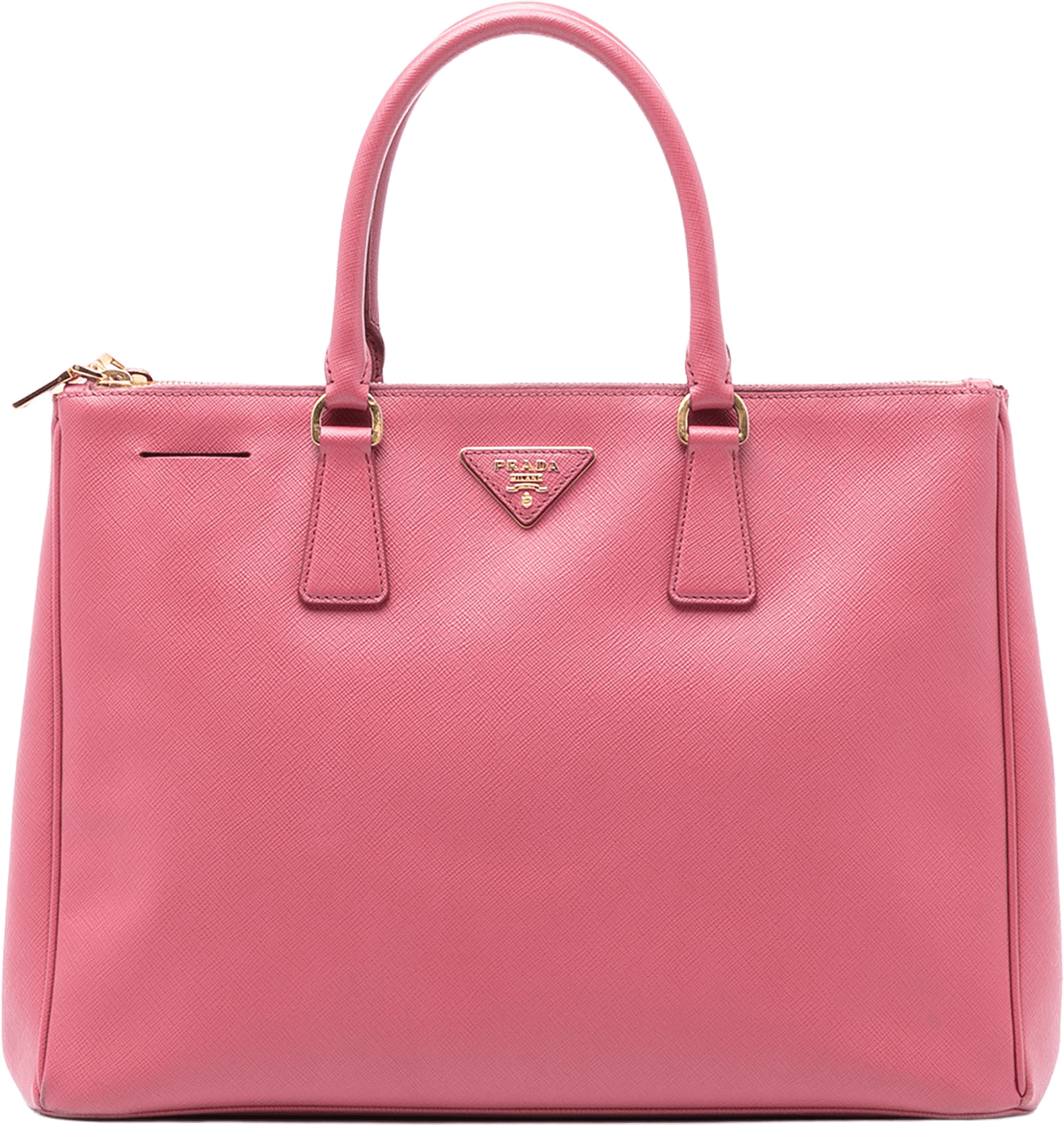 Prada Medium Saffiano Lux Galleria Double Zip Tote, från Luxclusif, i färgen blush.