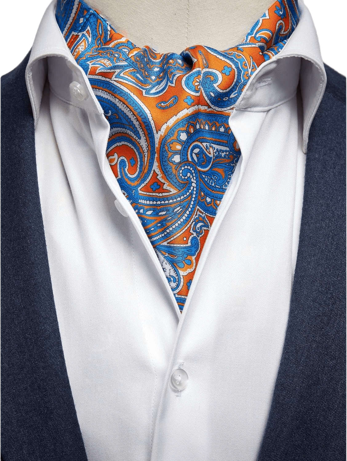 Silk Single Pointed Ascot Paisley