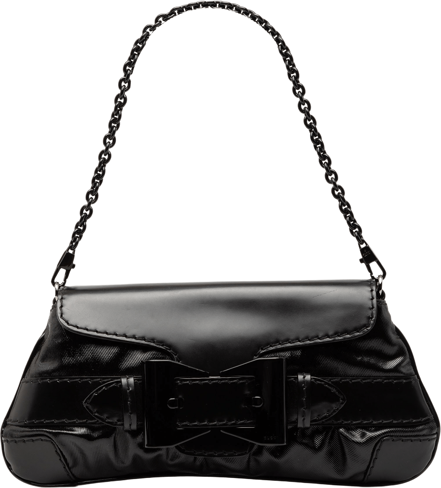 Gucci Coated Canvas Dialux Queen Shoulder Bag, från Luxclusif, i färgen black.