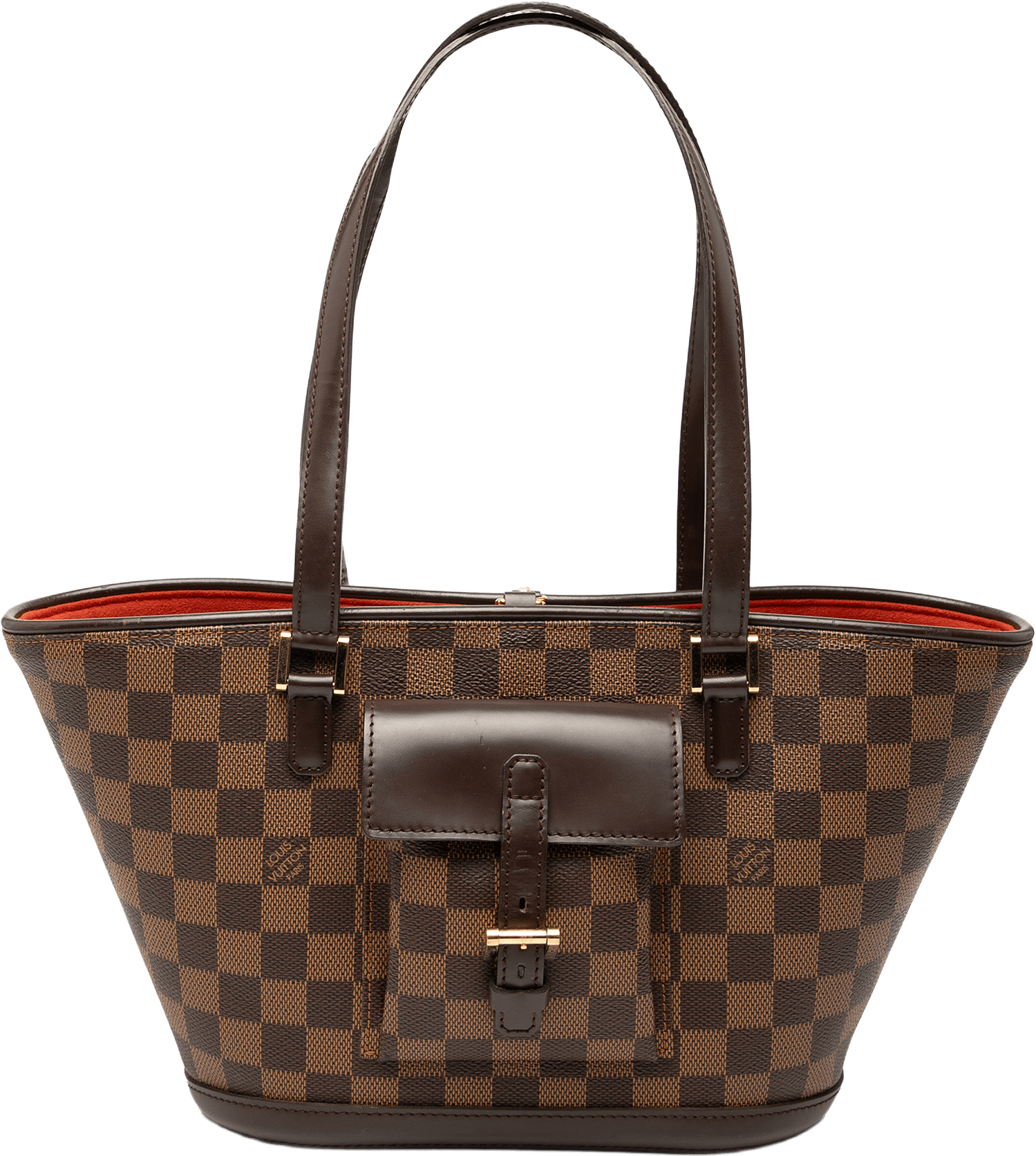 Louis Vuitton Damier Ebene Manosque Pm, från Luxclusif, i färgen brown.
