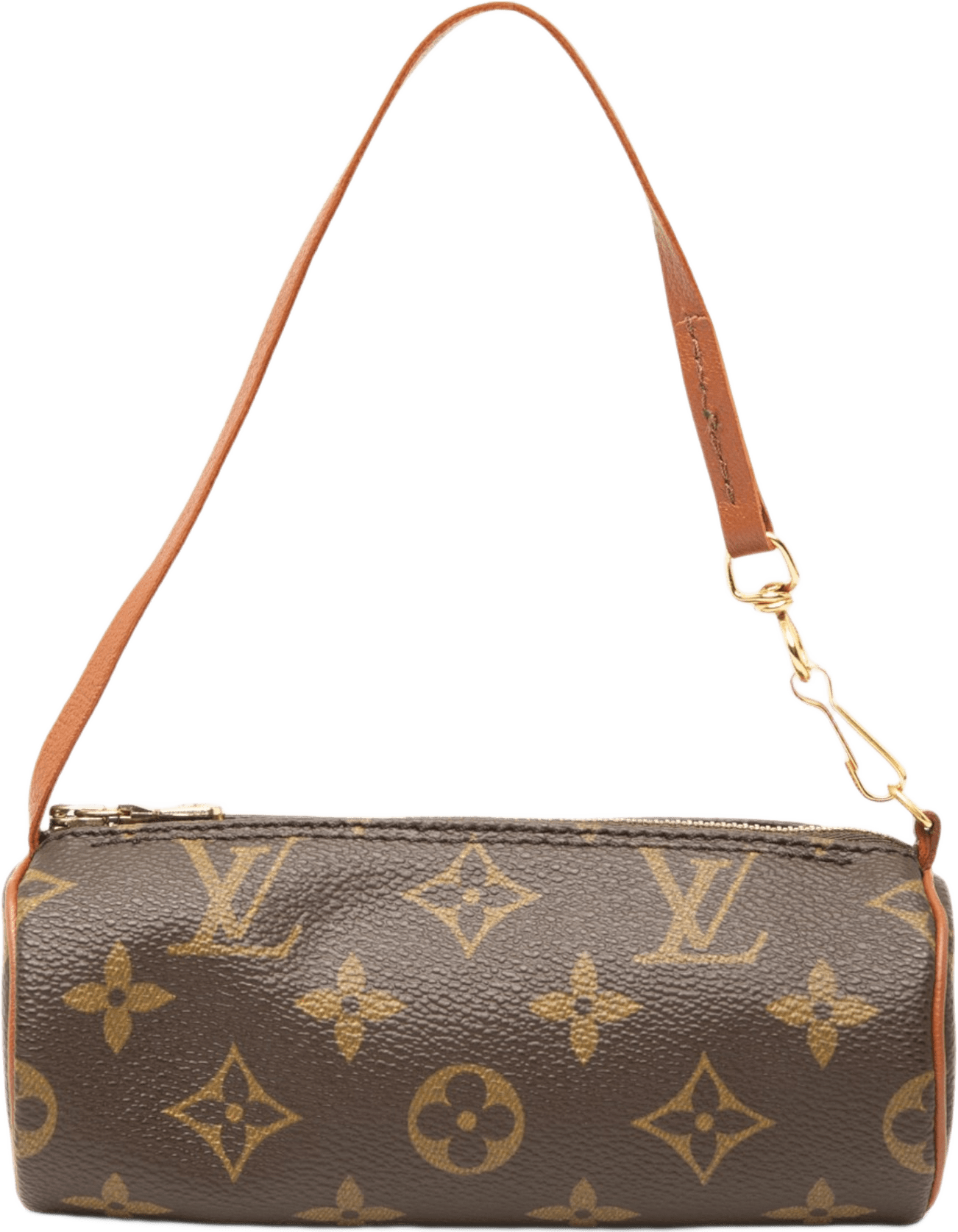 Louis Vuitton Monogram Papillon Pochette, från Luxclusif, i färgen brun.