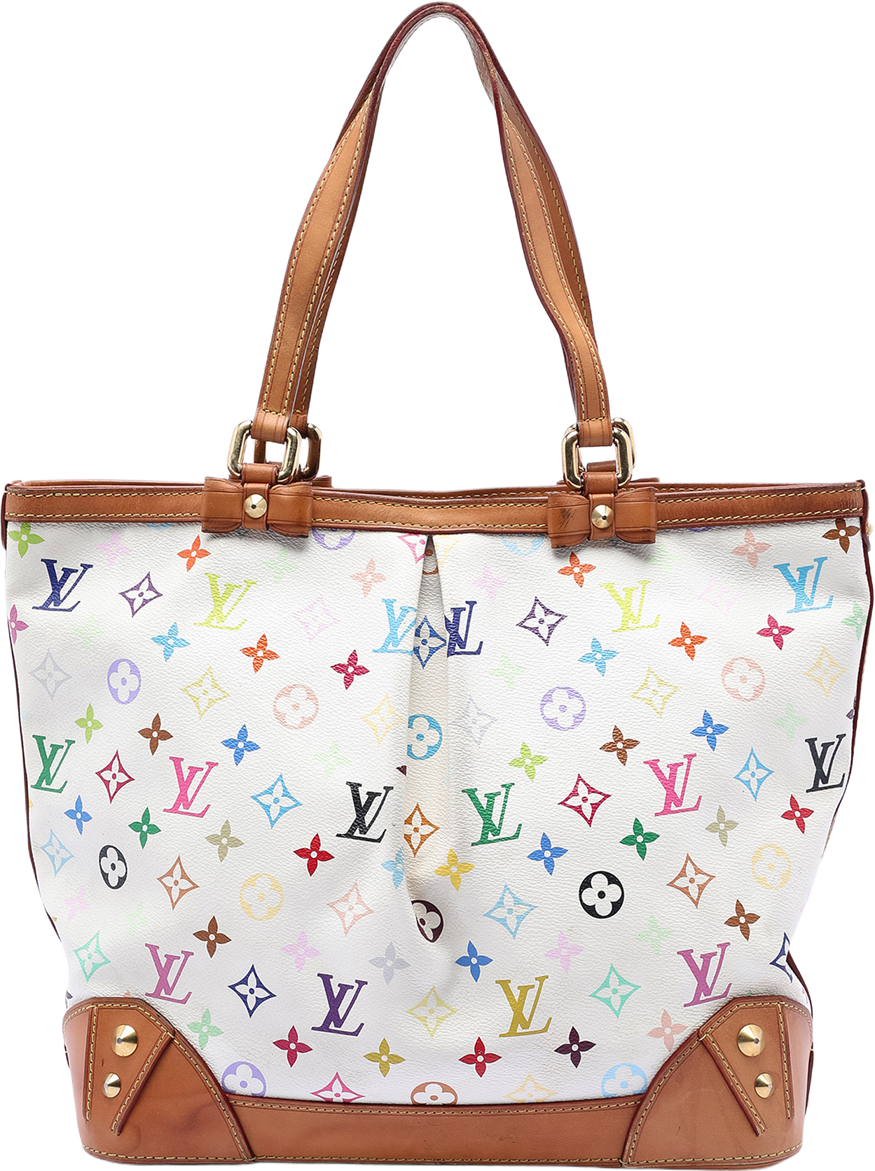 Louis Vuitton Monogram Multicolore Sharleen Mm, från Luxclusif, i färgen white.