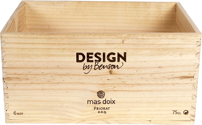 Vinlåda Priorat, från by Benson, i färgen natur.