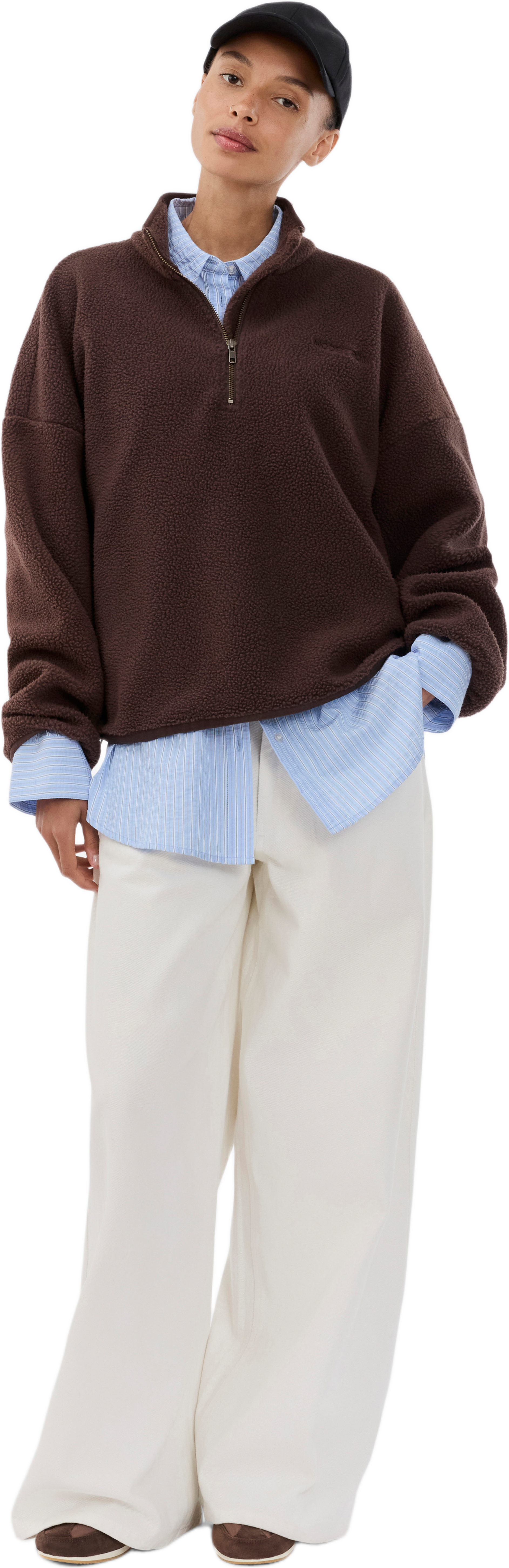 Urielmd Fleece, från Modström, i färgen seal brown.