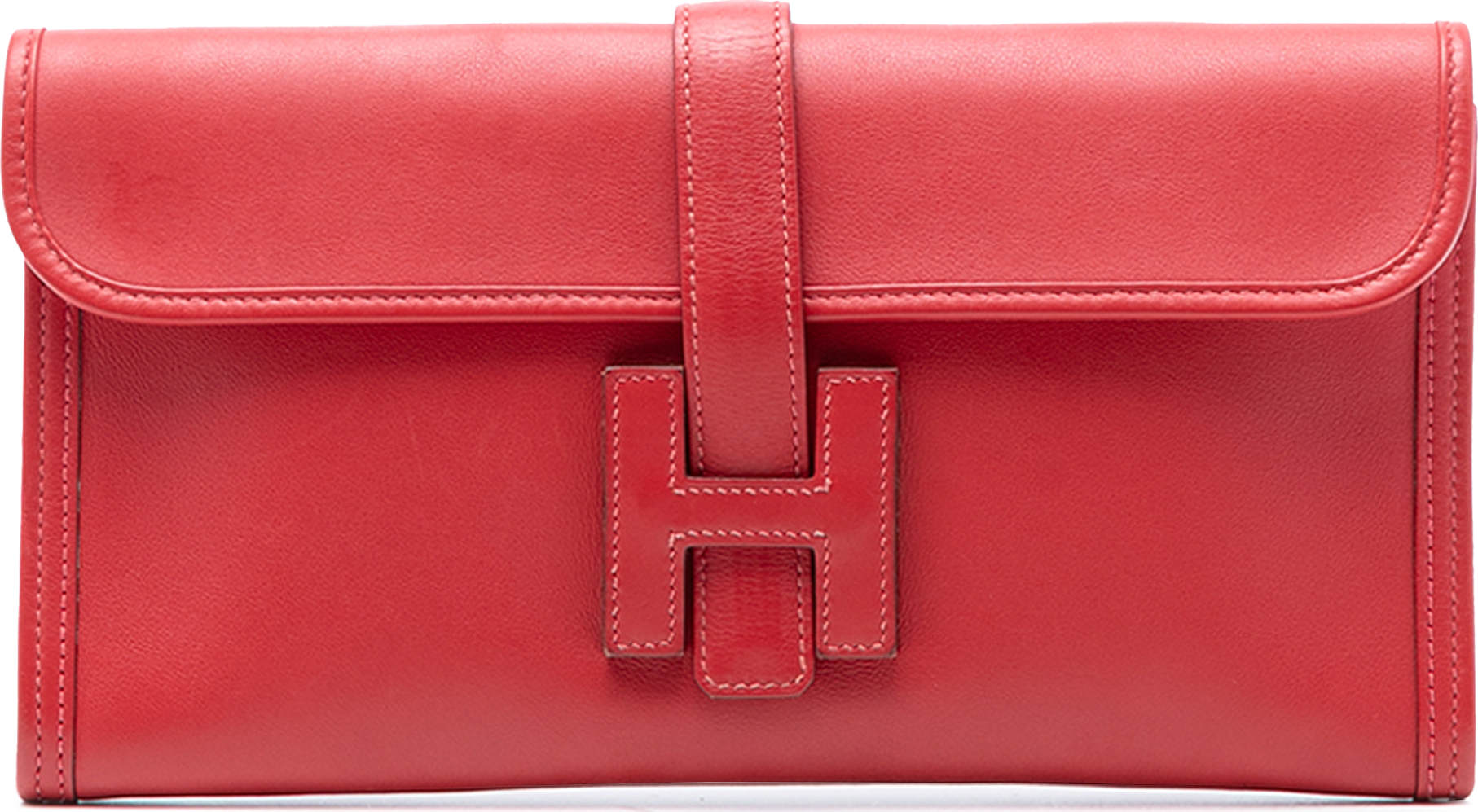 Hermès Swift Jige Elan 29, från Luxclusif, i färgen red.