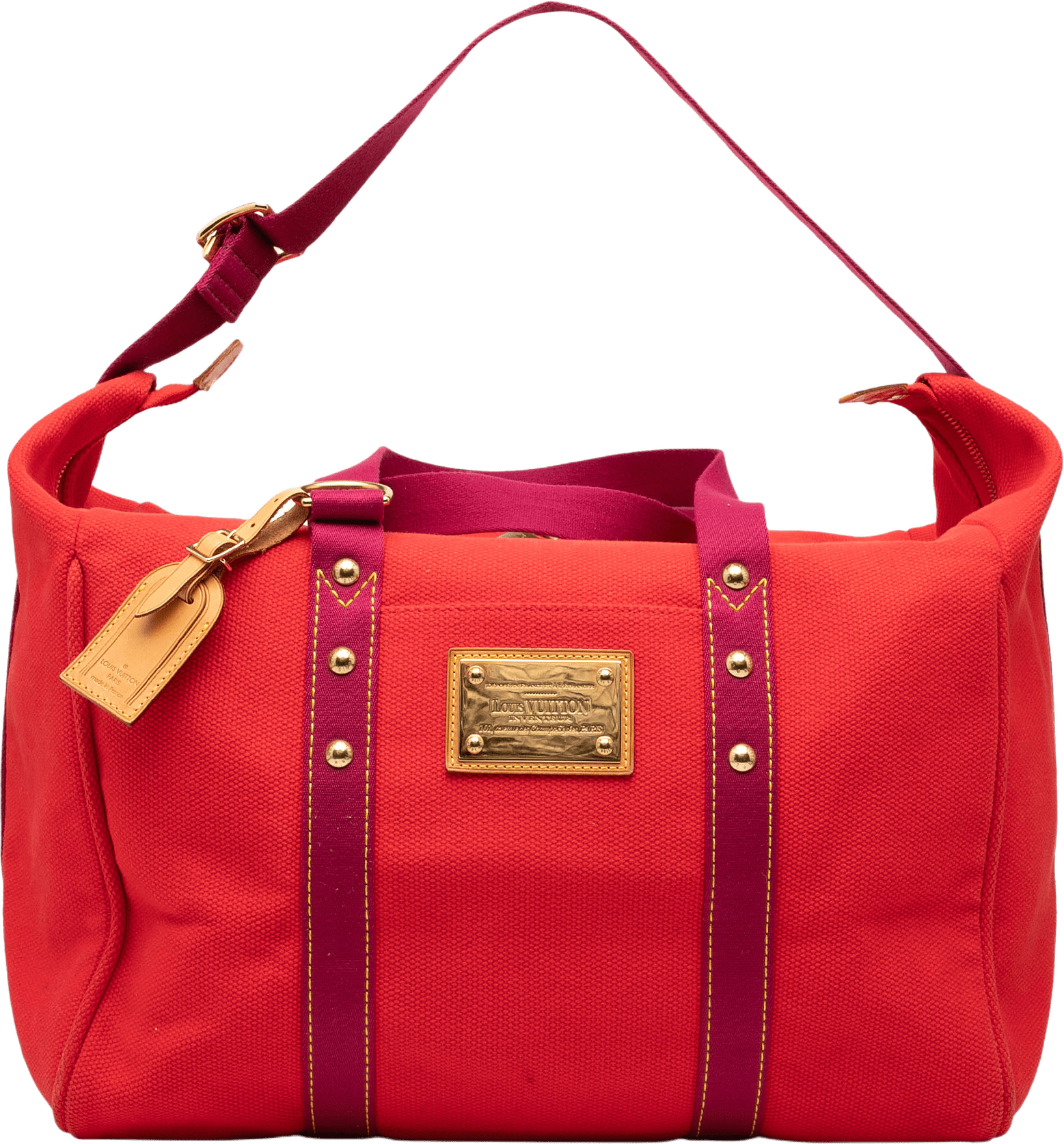 Louis Vuitton Lv Cup Antigua Sac Weekend, från Luxclusif, i färgen red.