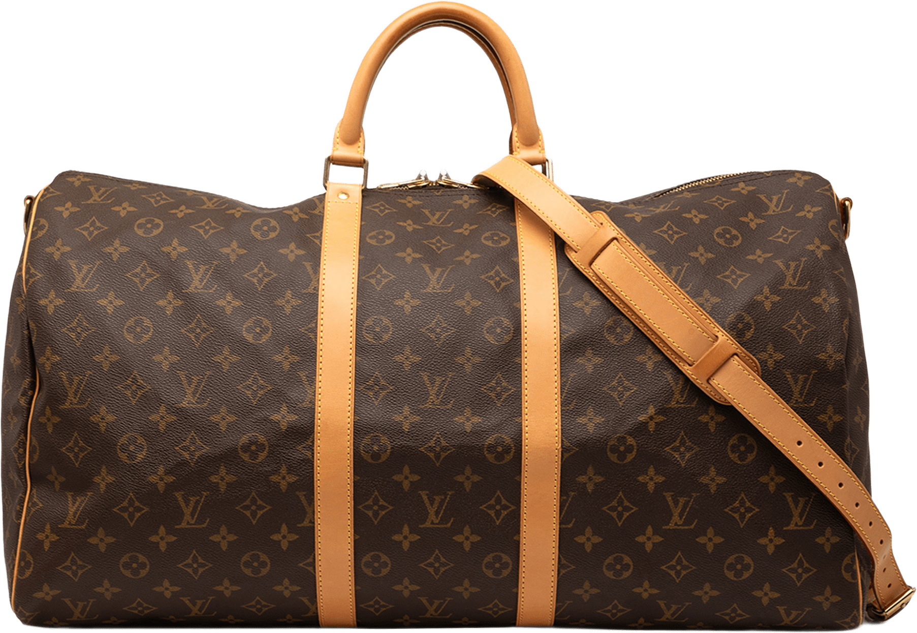 Louis Vuitton Monogram Keepall Bandouliere 55, från Luxclusif, i färgen brown.