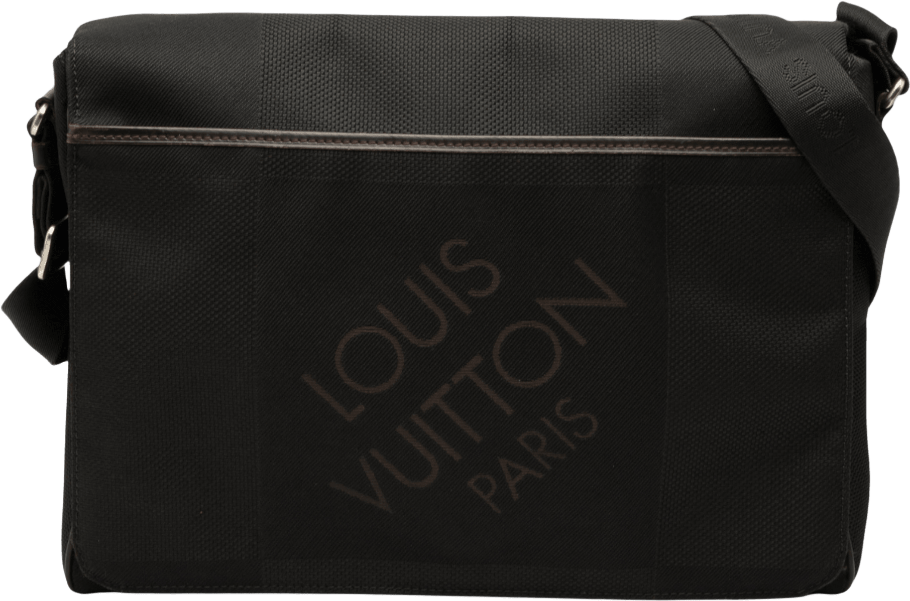 Louis Vuitton Damier Geant Messenger Bag, från Luxclusif, i färgen black.