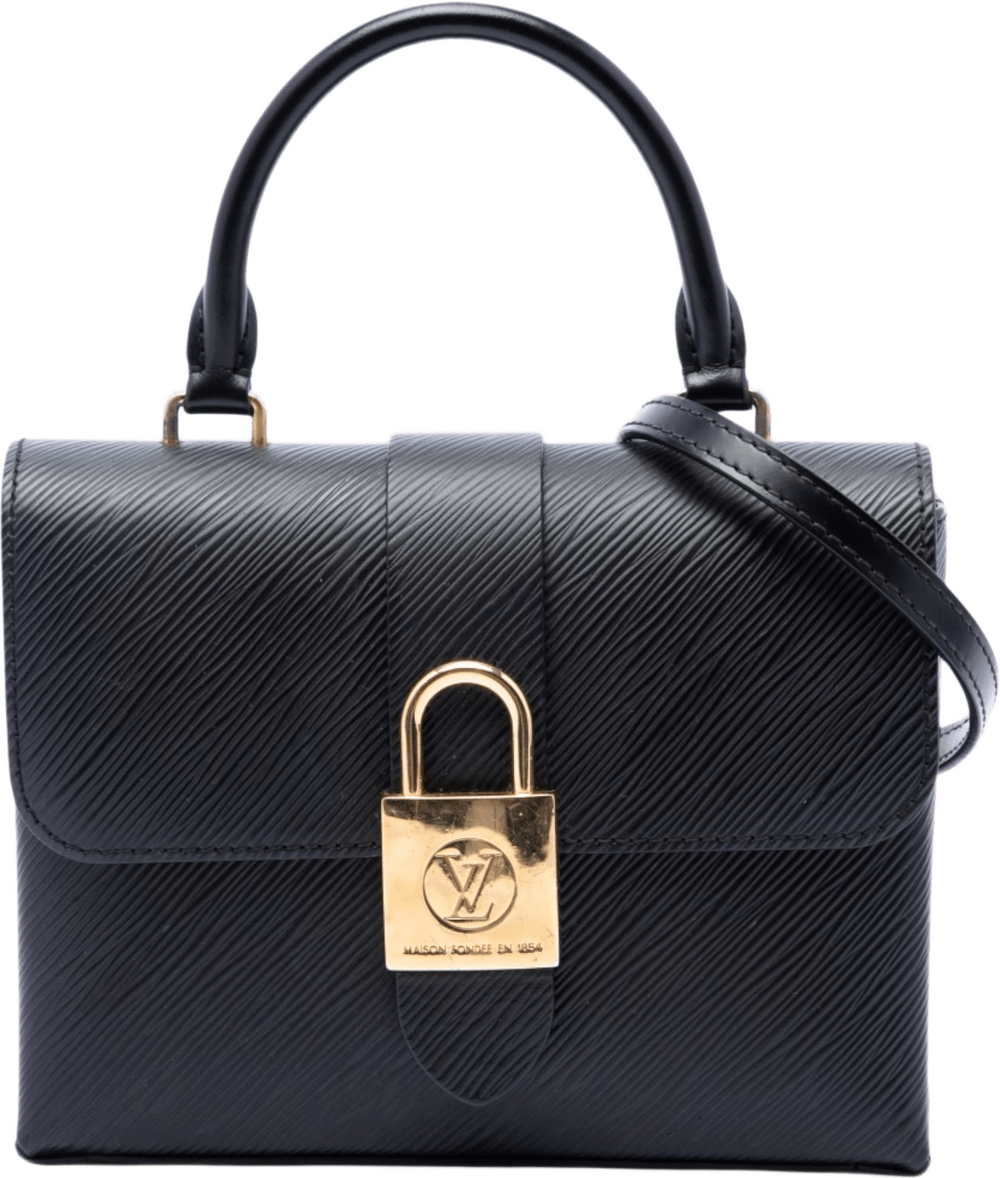 Louis Vuitton Epi Locky Bb, från Luxclusif, i färgen svart.