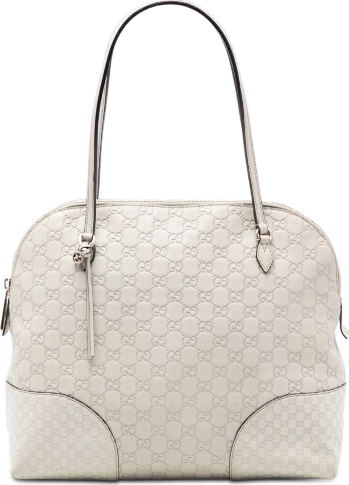 Gucci Medium Guccissima Bree Dome Tote, från Luxclusif, i färgen off white.