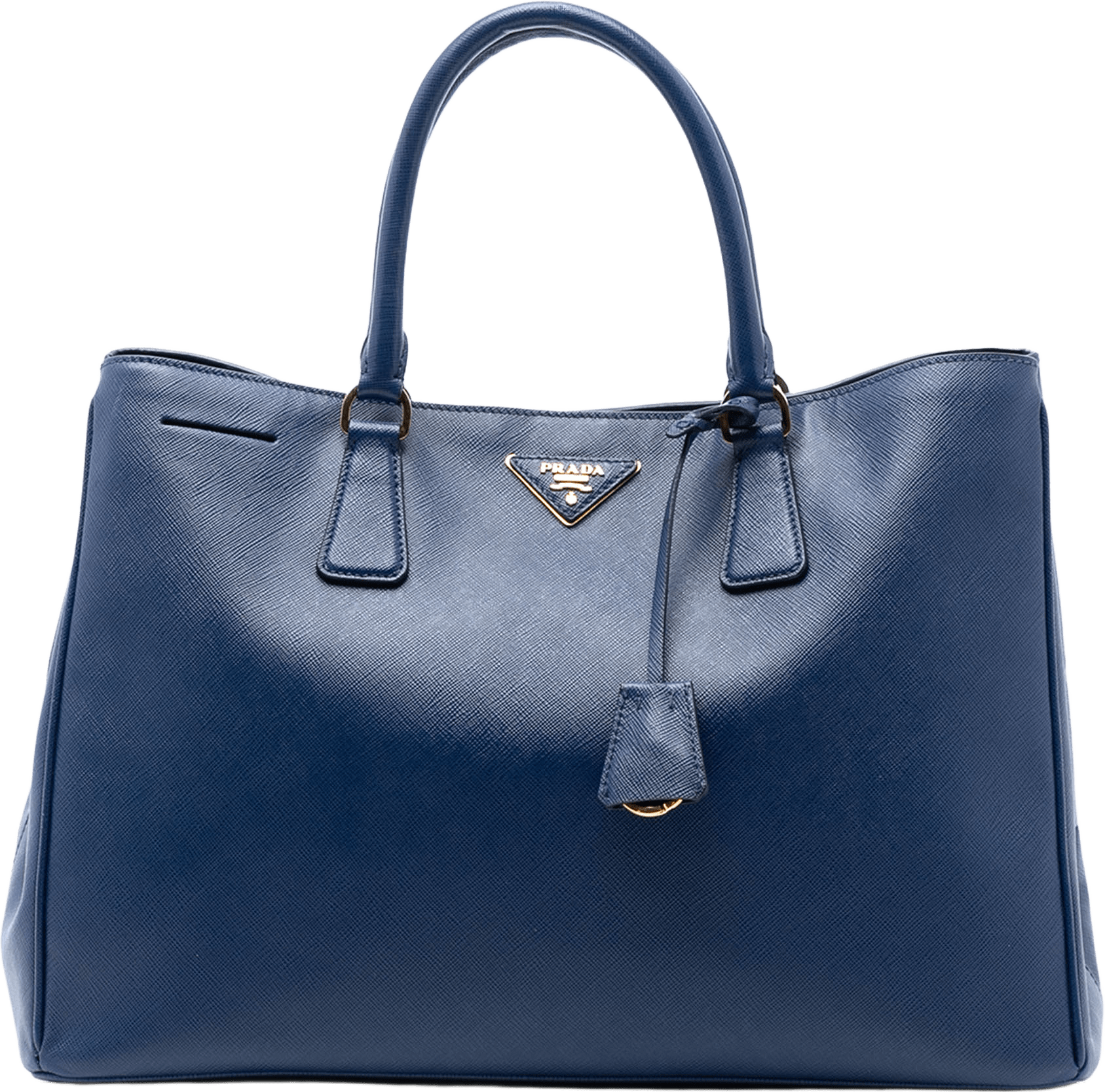 Prada Large Saffiano Lux Galleria Tote, från Luxclusif, i färgen dark blue.