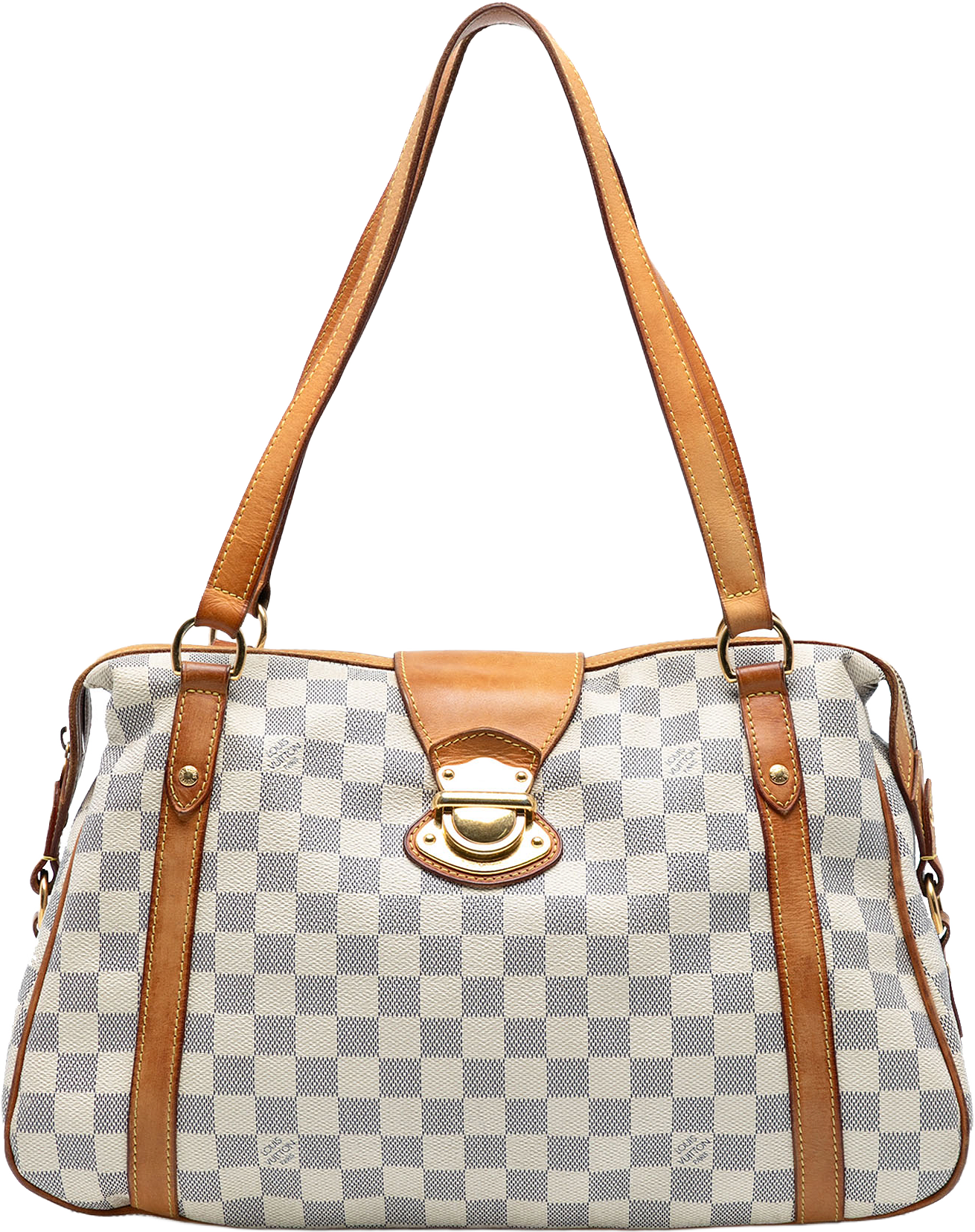 Louis Vuitton Damier Azur Stresa Pm, från Luxclusif, i färgen white.
