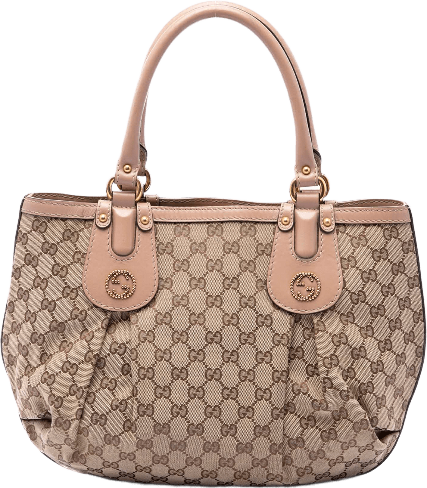 Gucci Gg Canvas Scarlett Tote, från Luxclusif, i färgen beige.