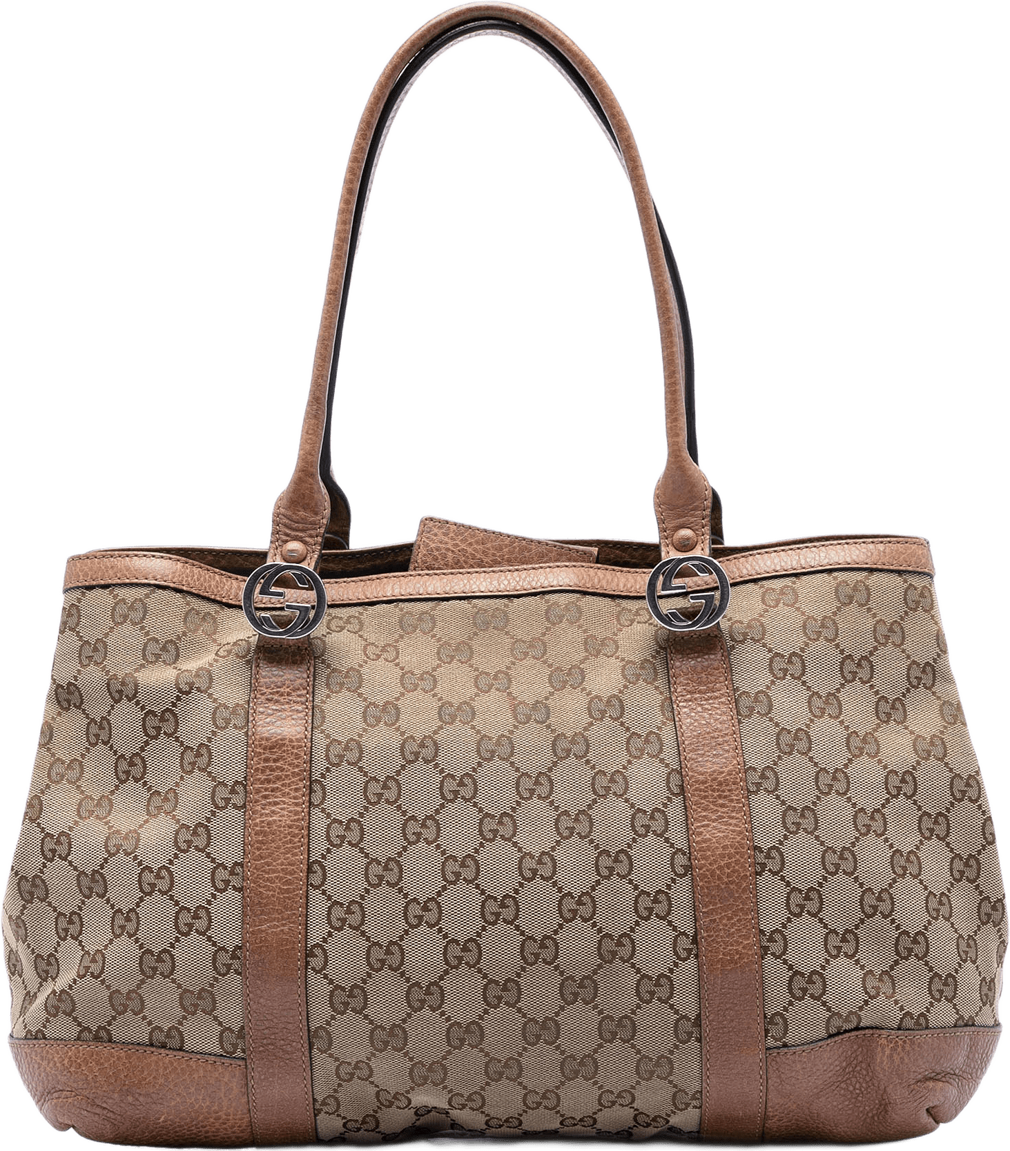 Gucci Gg Canvas Miss Gg Tote, från Luxclusif, i färgen beige.