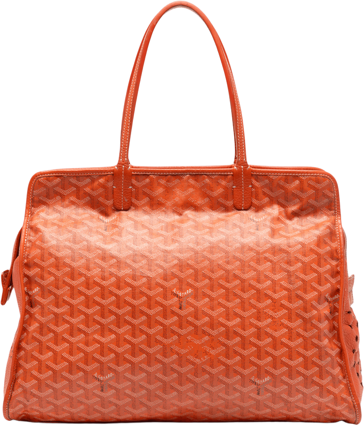 Goyard Goyardine Sac Hardy Pet Carrier Pm, från Luxclusif, i färgen orange.