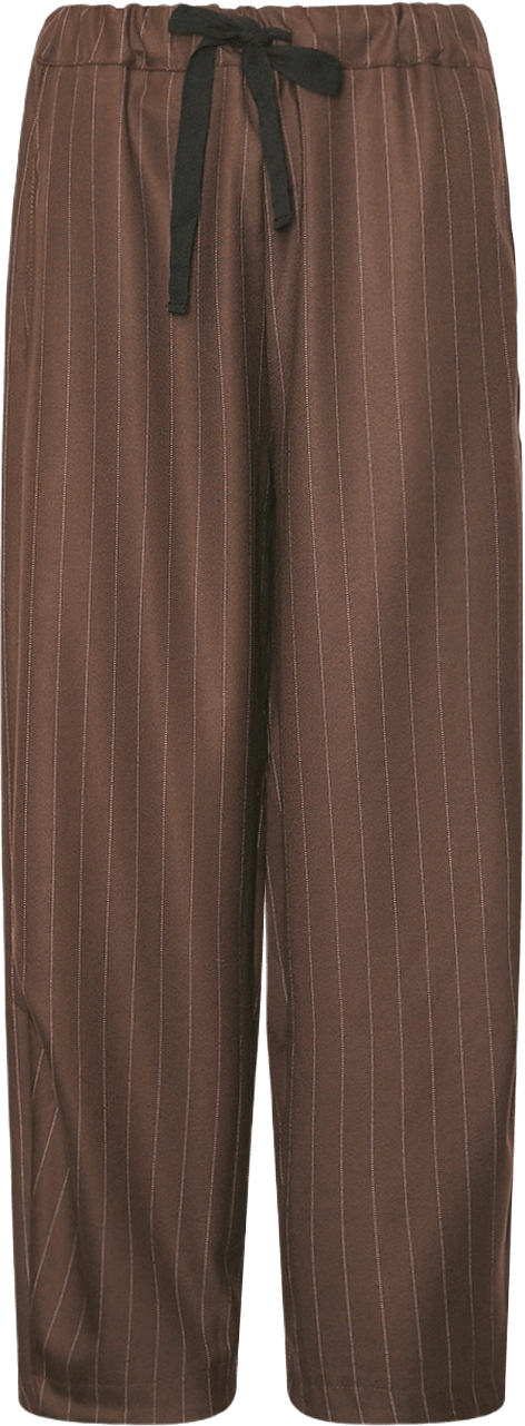 Hailey, Pants - Brown Stripes