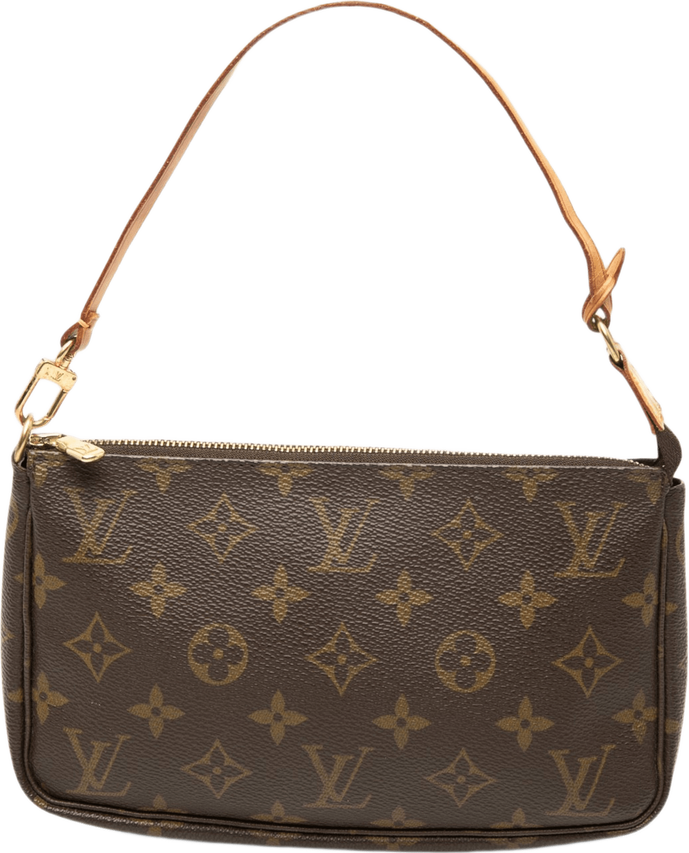 Louis Vuitton Monogram Pochette Accessoires, från Luxclusif, i färgen brun.